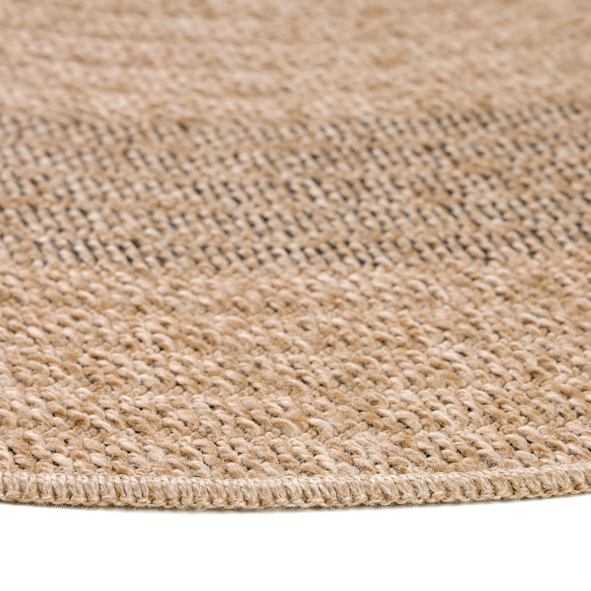 Carpettex Runder Outdoor Teppich Sisal Optik Jute Natur