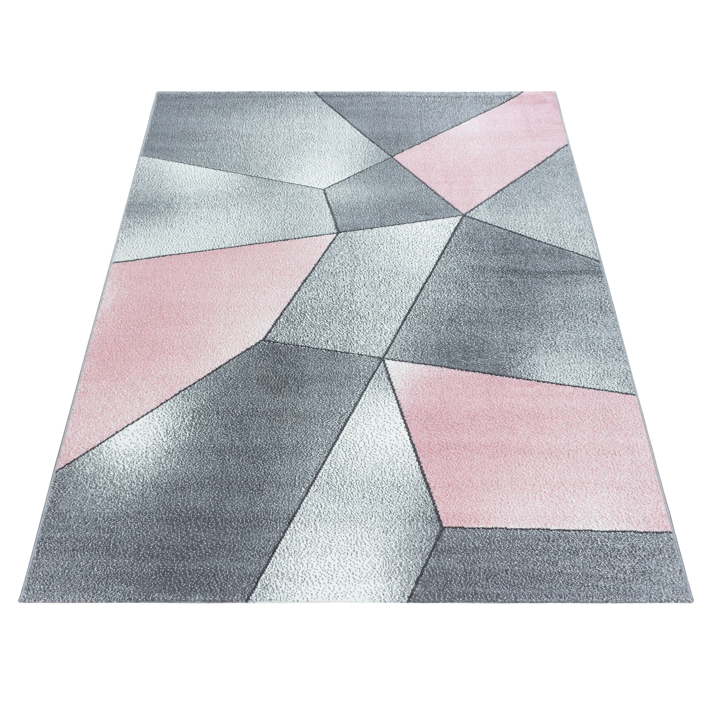 Modern Designer Kurzflor Teppich Geometrisch Design Weich Teppich Wohnzimmer