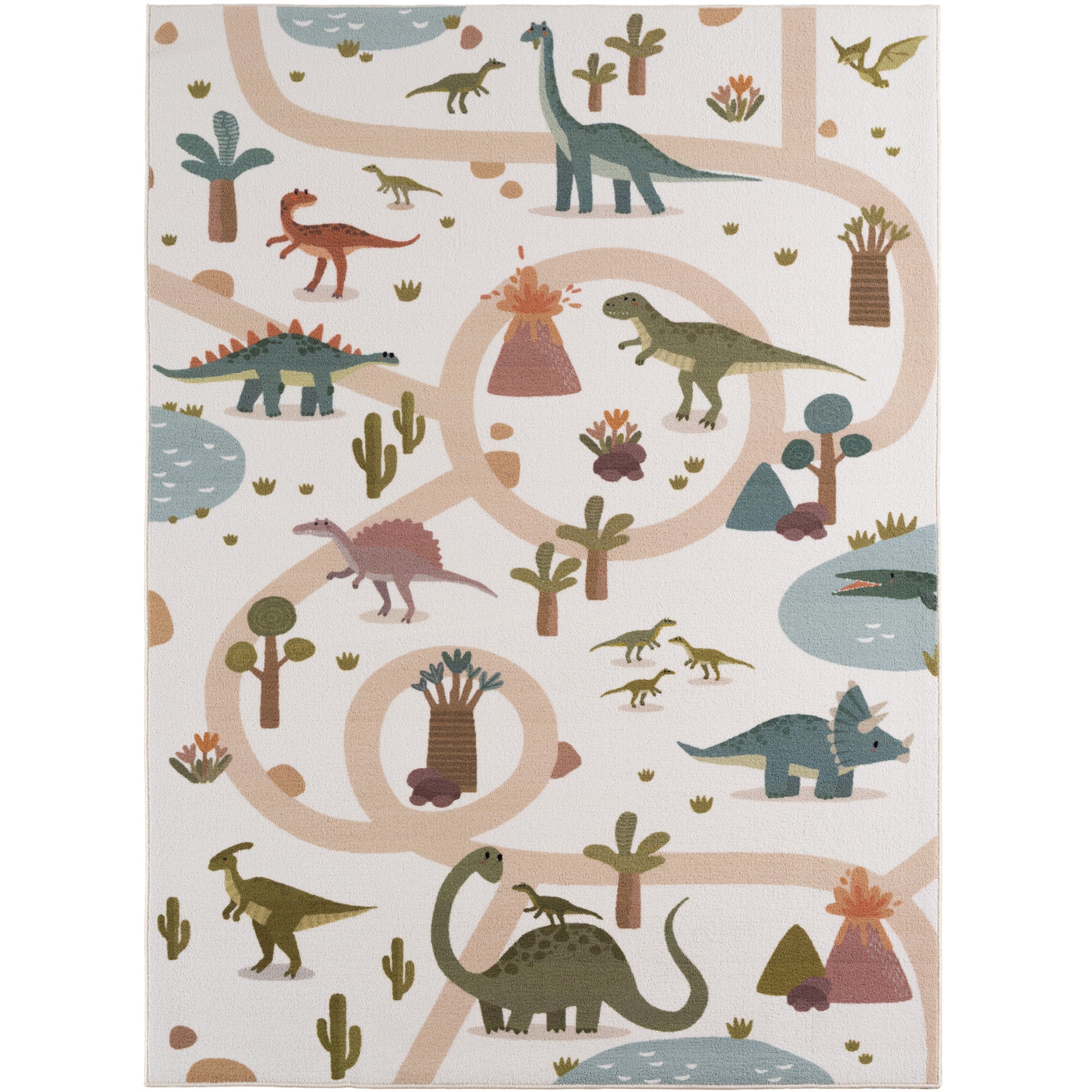 Carpettex Kinderteppich Dinosaurier Spielteppich für Kinderzimmer Spielecken