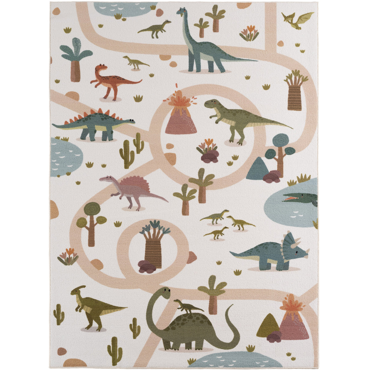 Carpettex Kinderteppich Dinosaurier Spielteppich für Kinderzimmer Spielecken