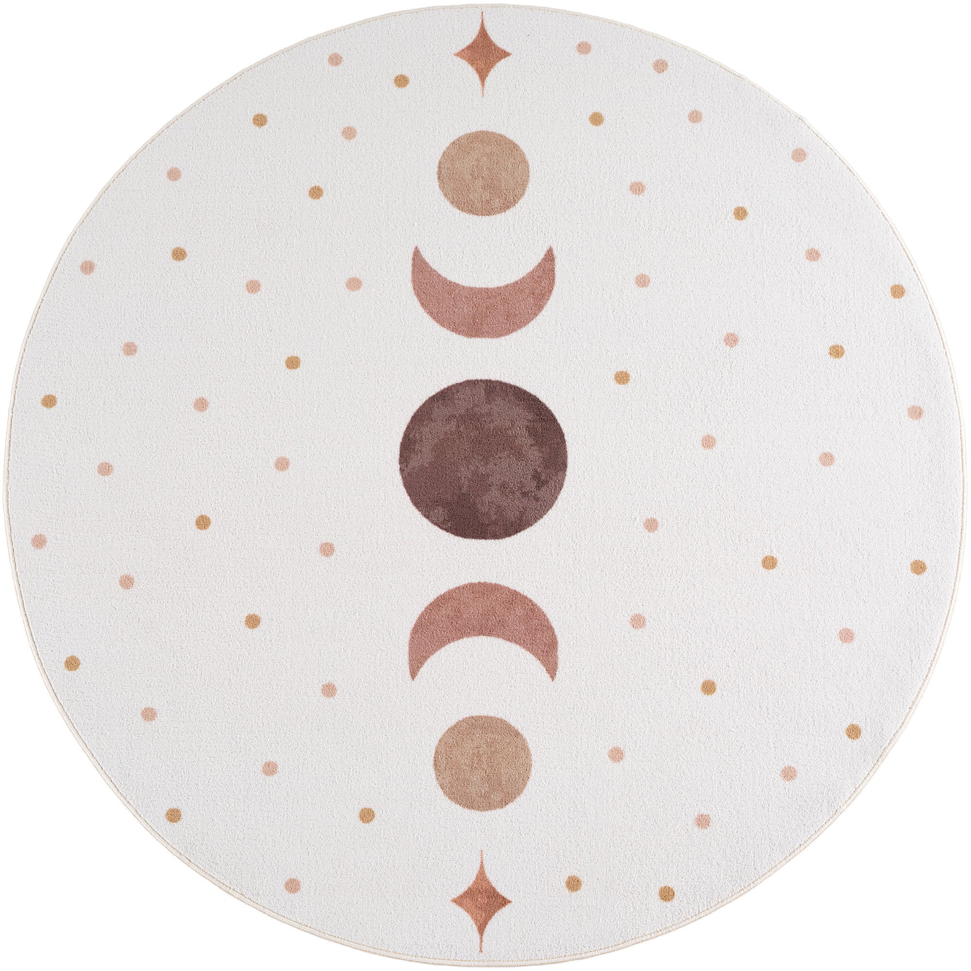 Carpettex Kinderteppich Mondphasen Spielteppich für Kinderzimmer Spielecken