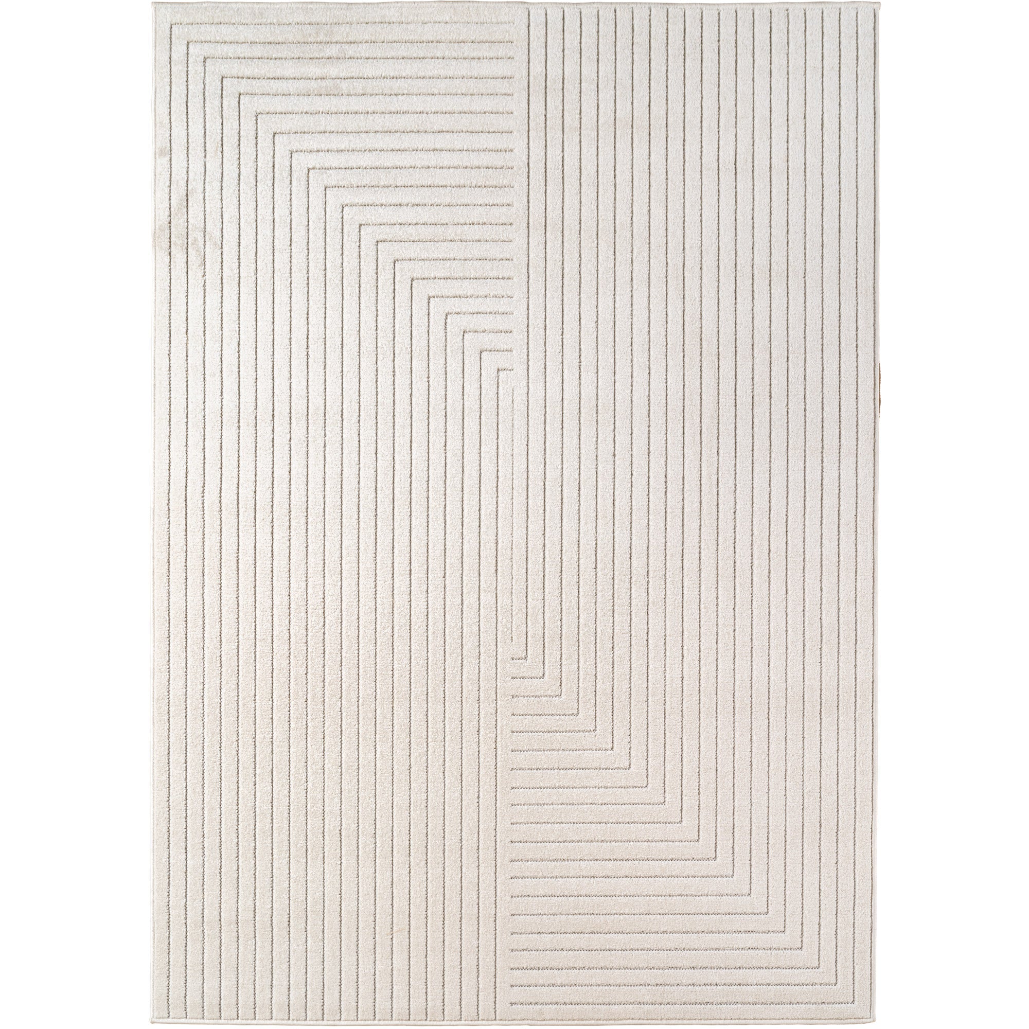 Carpettex Indoor & Outdoor Teppich Wetterfest Wohnzimmer Balkon, Waschbar Creme