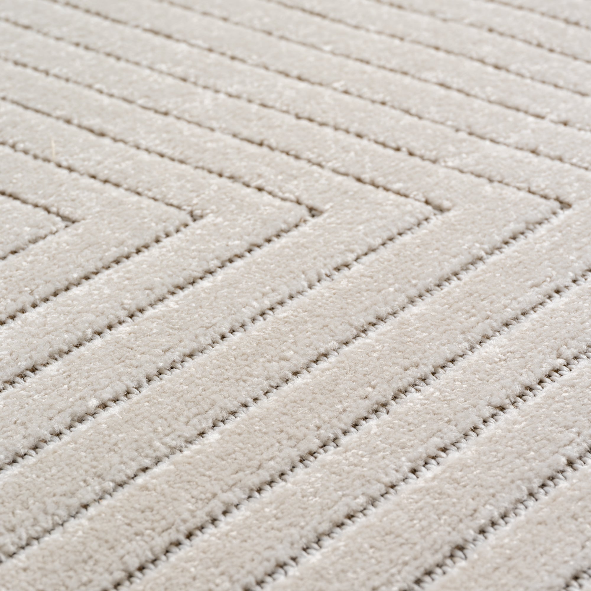 Carpettex Indoor & Outdoor Teppich Wetterfest Wohnzimmer Balkon, Waschbar Creme