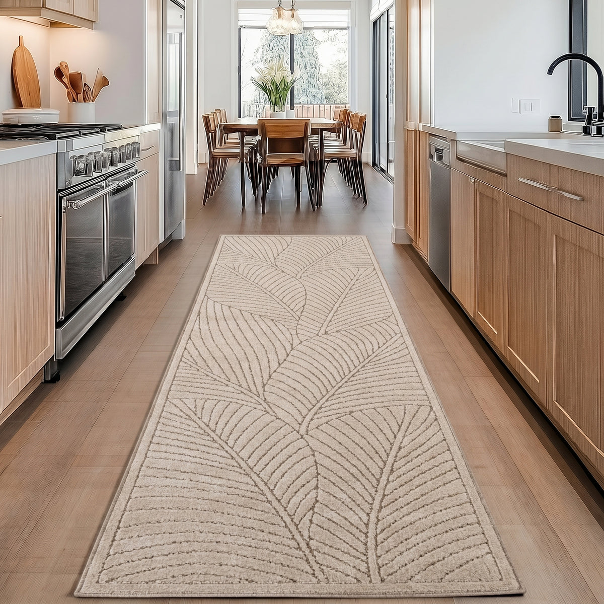 Carpettex Kurzflor Teppich 3D Hoch-Tief Skandi Boho Indoor Outdoor