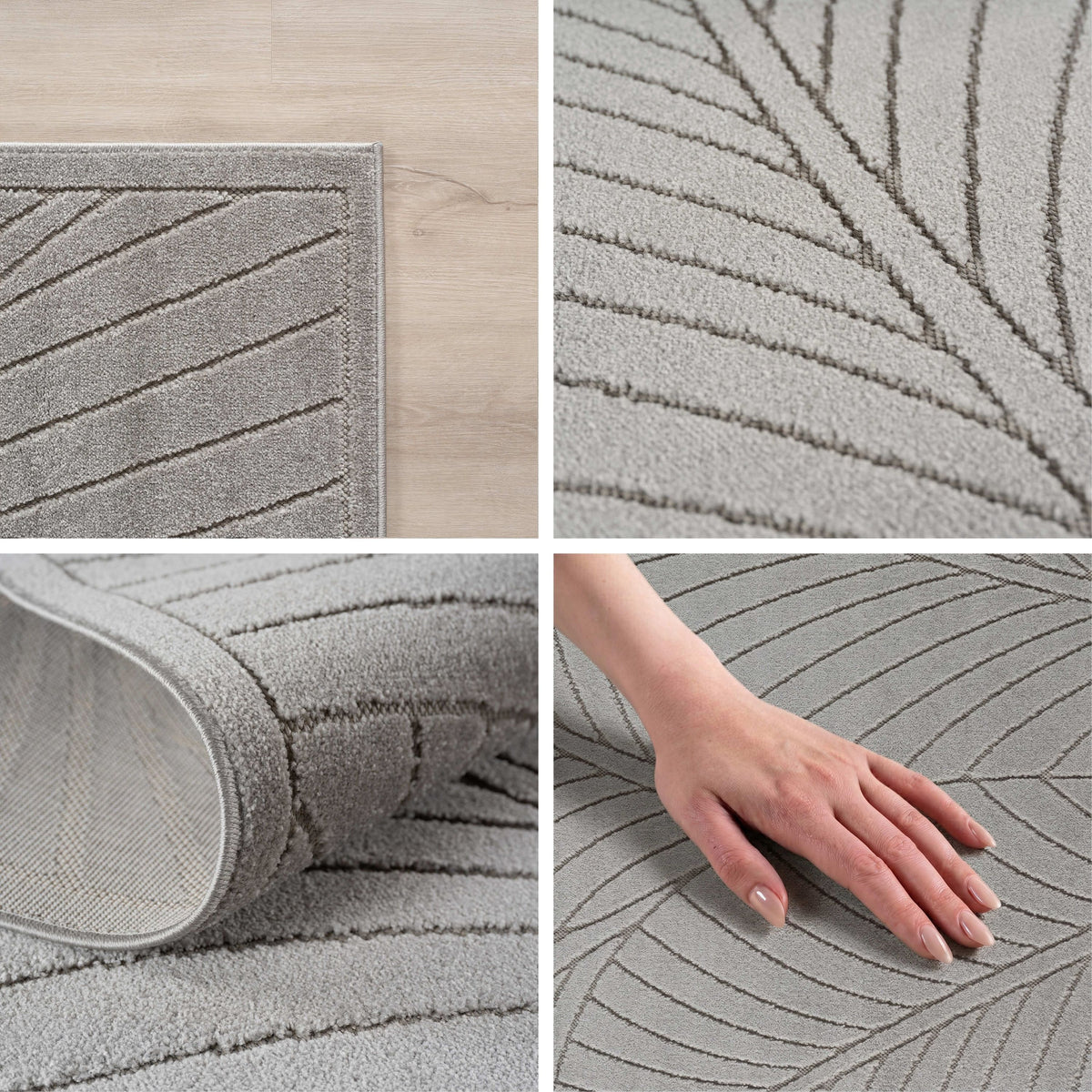 Carpettex Kurzflor Teppich 3D Hoch-Tief Skandi Boho Indoor Outdoor