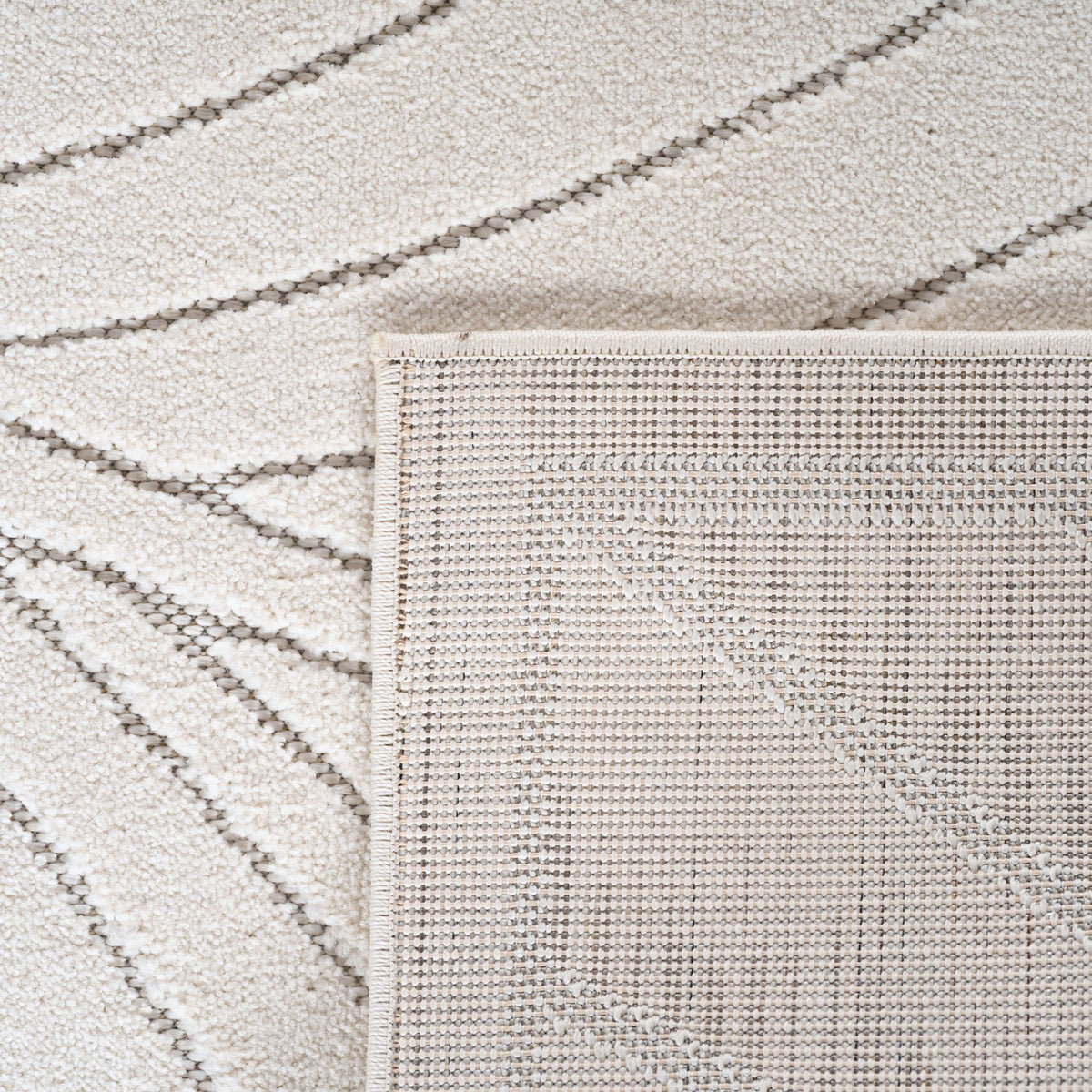 Carpettex Kurzflor Teppich 3D Hoch-Tief Skandi Boho Indoor Outdoor