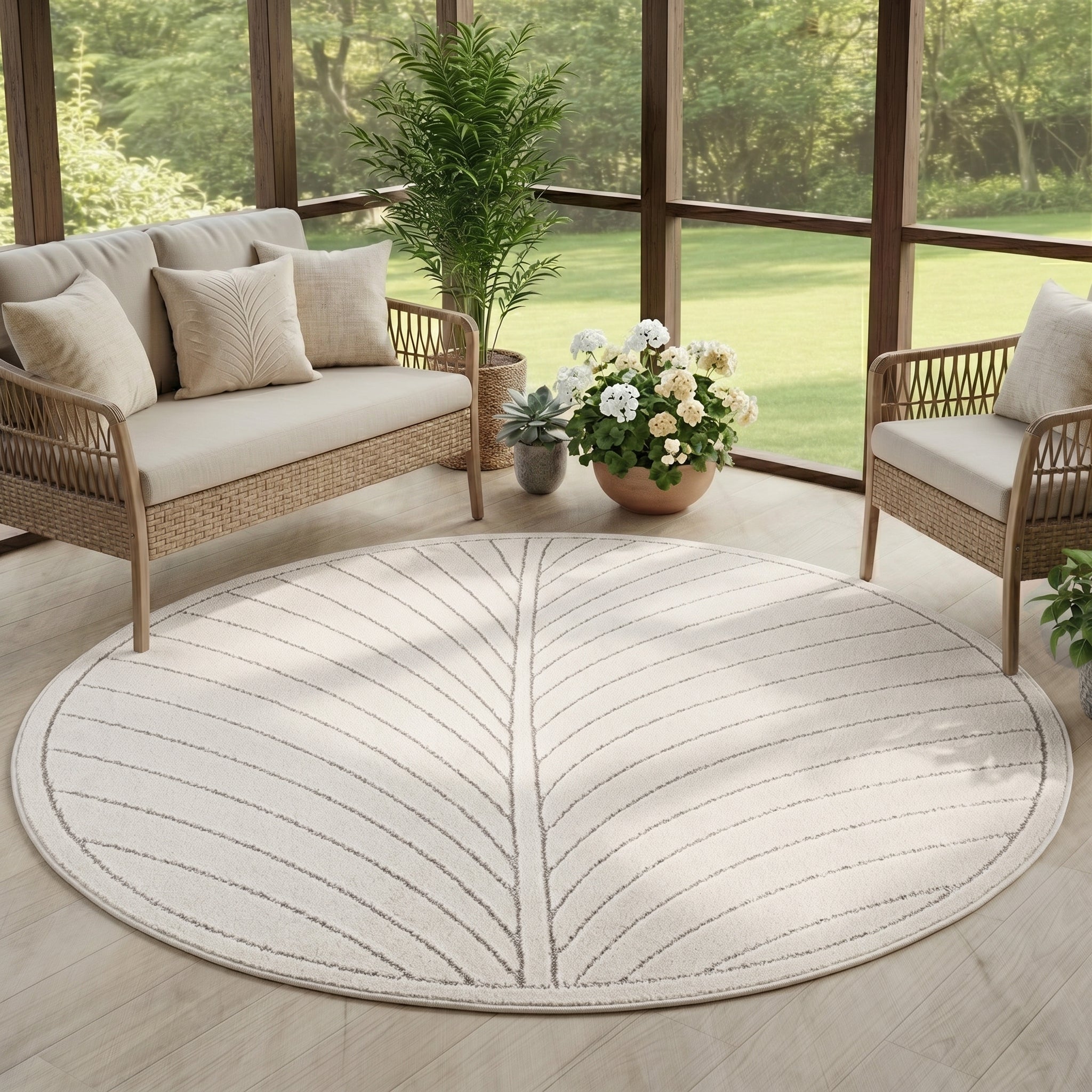 Carpettex Kurzflor Teppich 3D Hoch-Tief Skandi Boho Indoor Outdoor