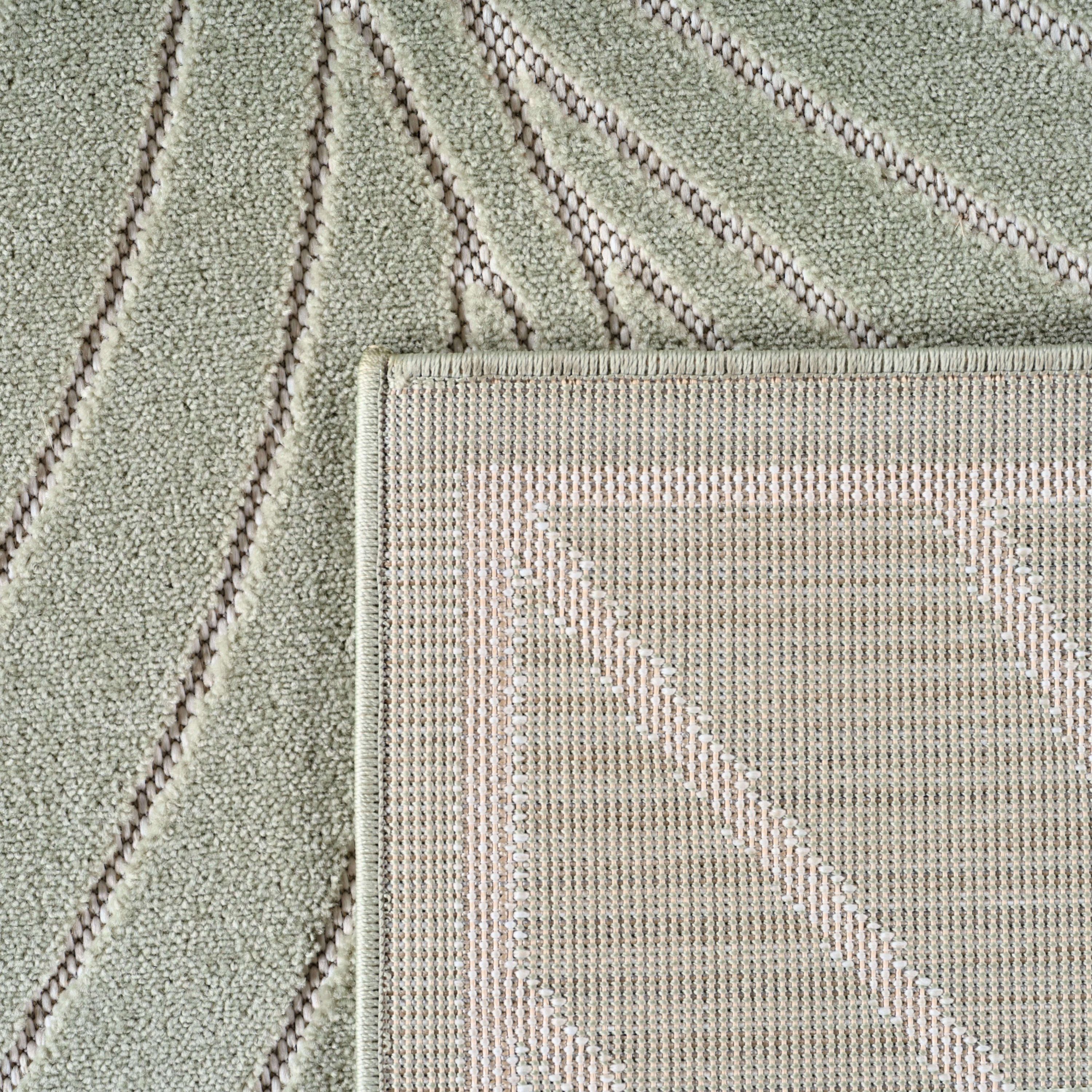 Carpettex Kurzflor Teppich 3D Hoch-Tief Skandi Boho Indoor Outdoor