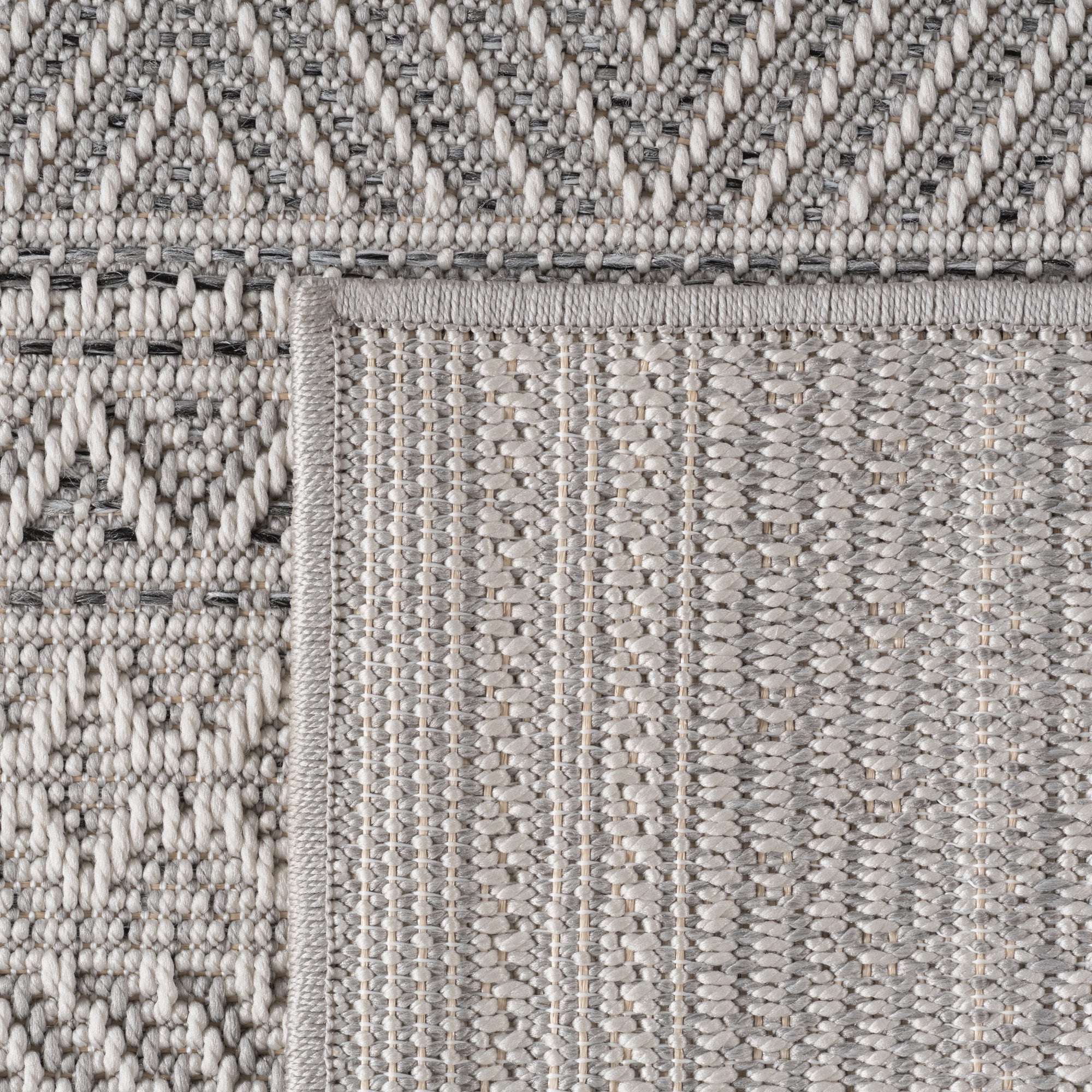 Carpettex Outdoor Teppich wetterfest Balkon, Terrasse, Garten Skandi Boho-Design