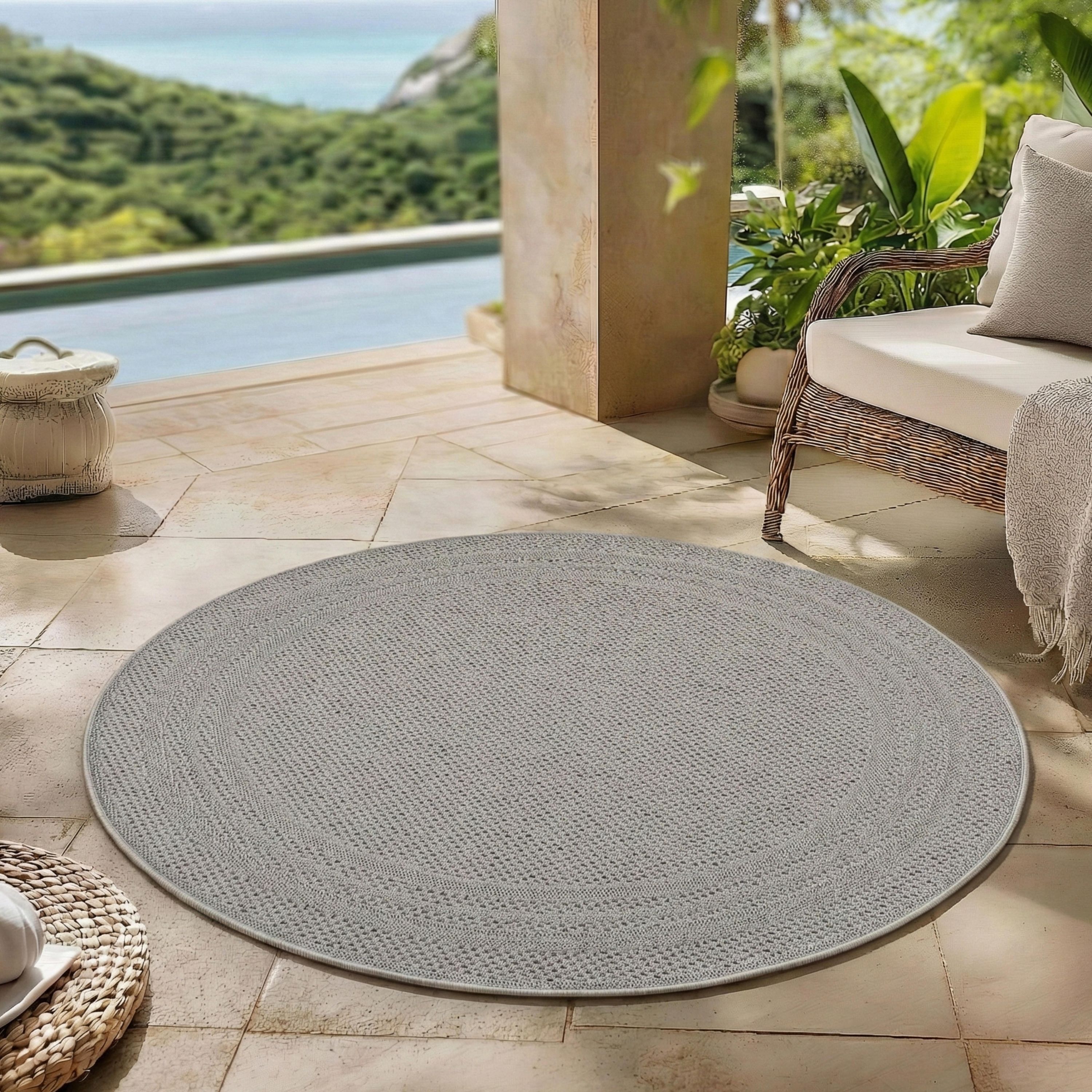 Carpettex Outdoor Carpet, weatherproof, for balcony, terrace, garden, Scandinavian Boho design