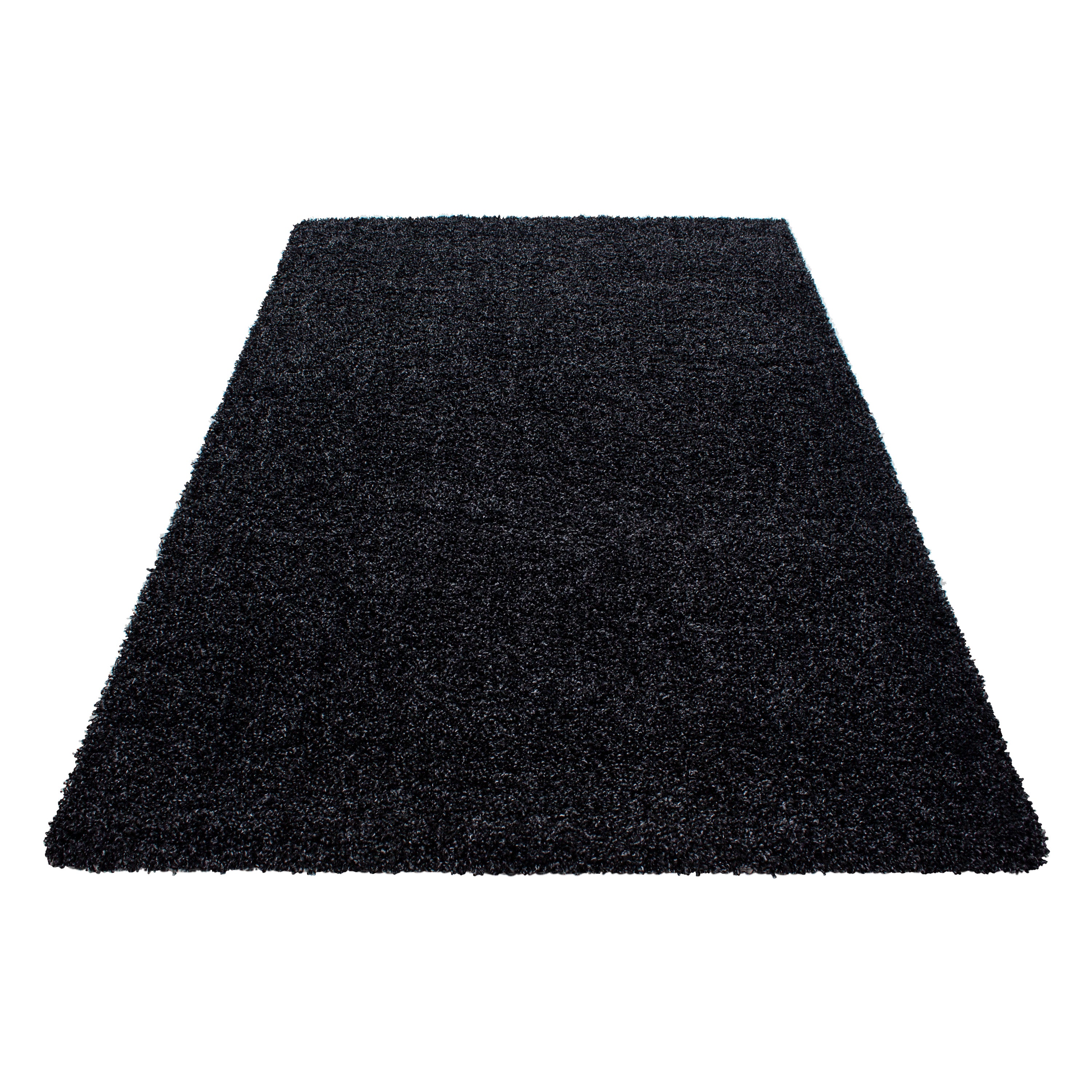 Hochflor Teppich Wohnzimmer Langflor Shaggy Teppich Einfarbig Design Flauschig