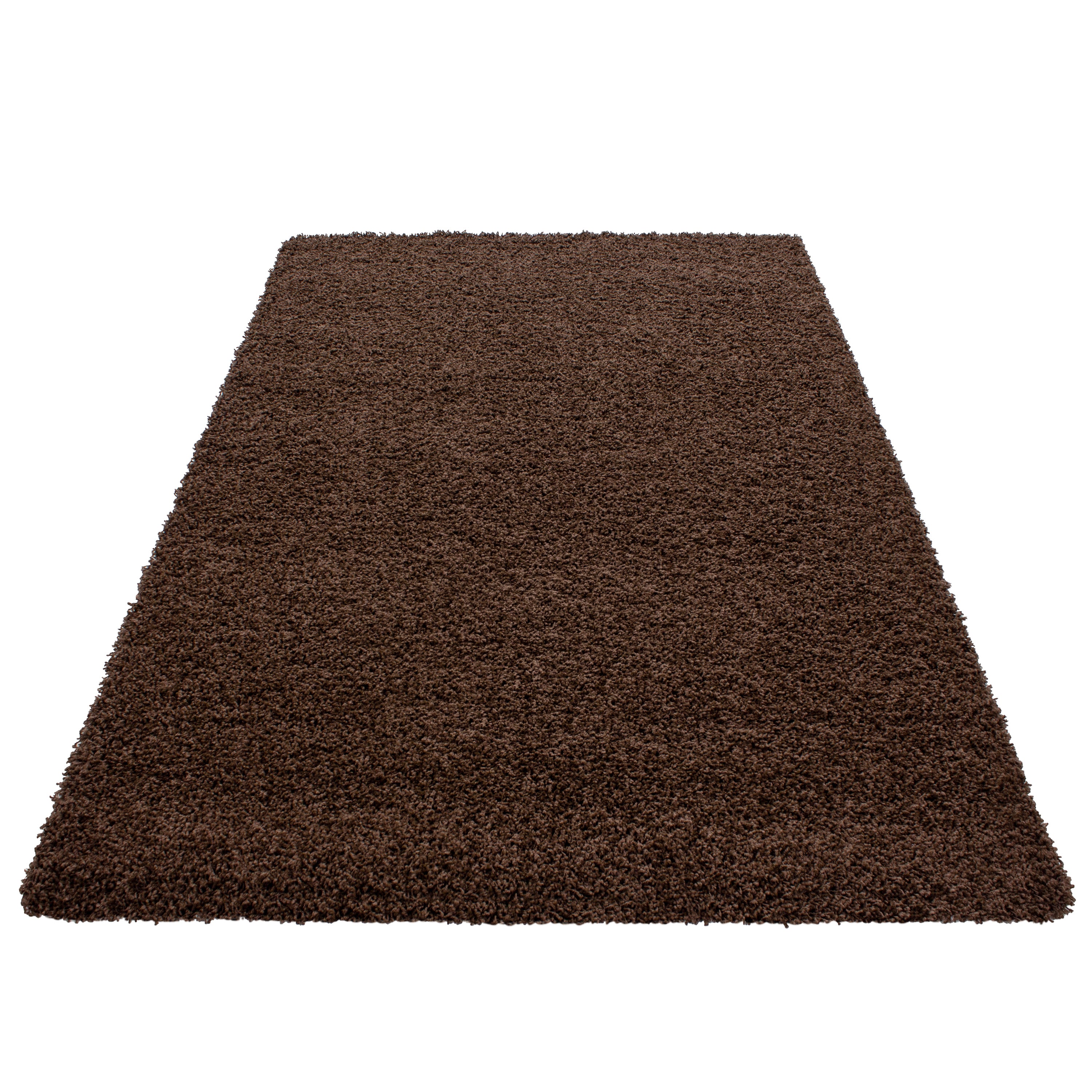 Hochflor Teppich Wohnzimmer Langflor Shaggy Teppich Einfarbig Design Flauschig