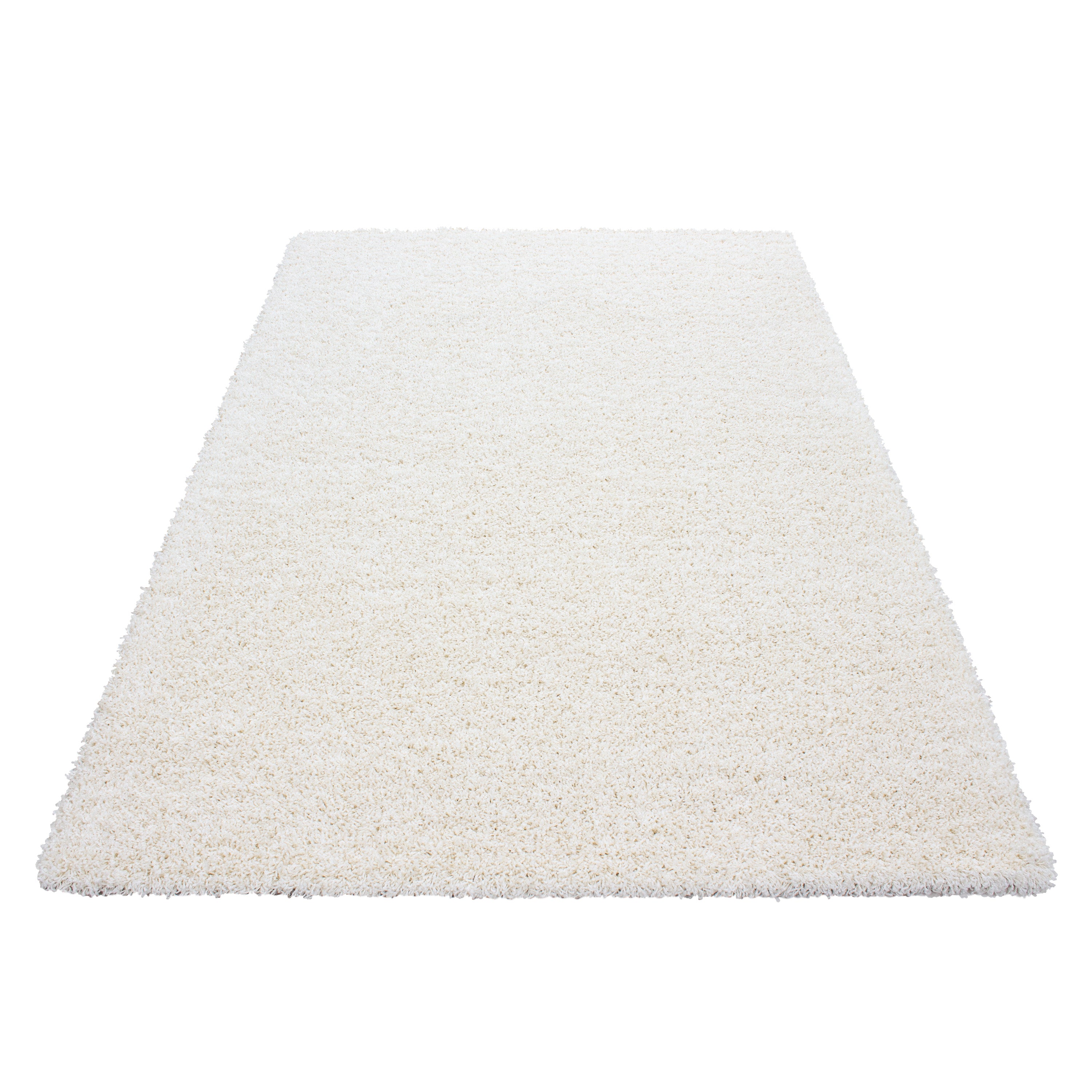 Hochflor Teppich Wohnzimmer Langflor Shaggy Teppich Einfarbig Design Flauschig