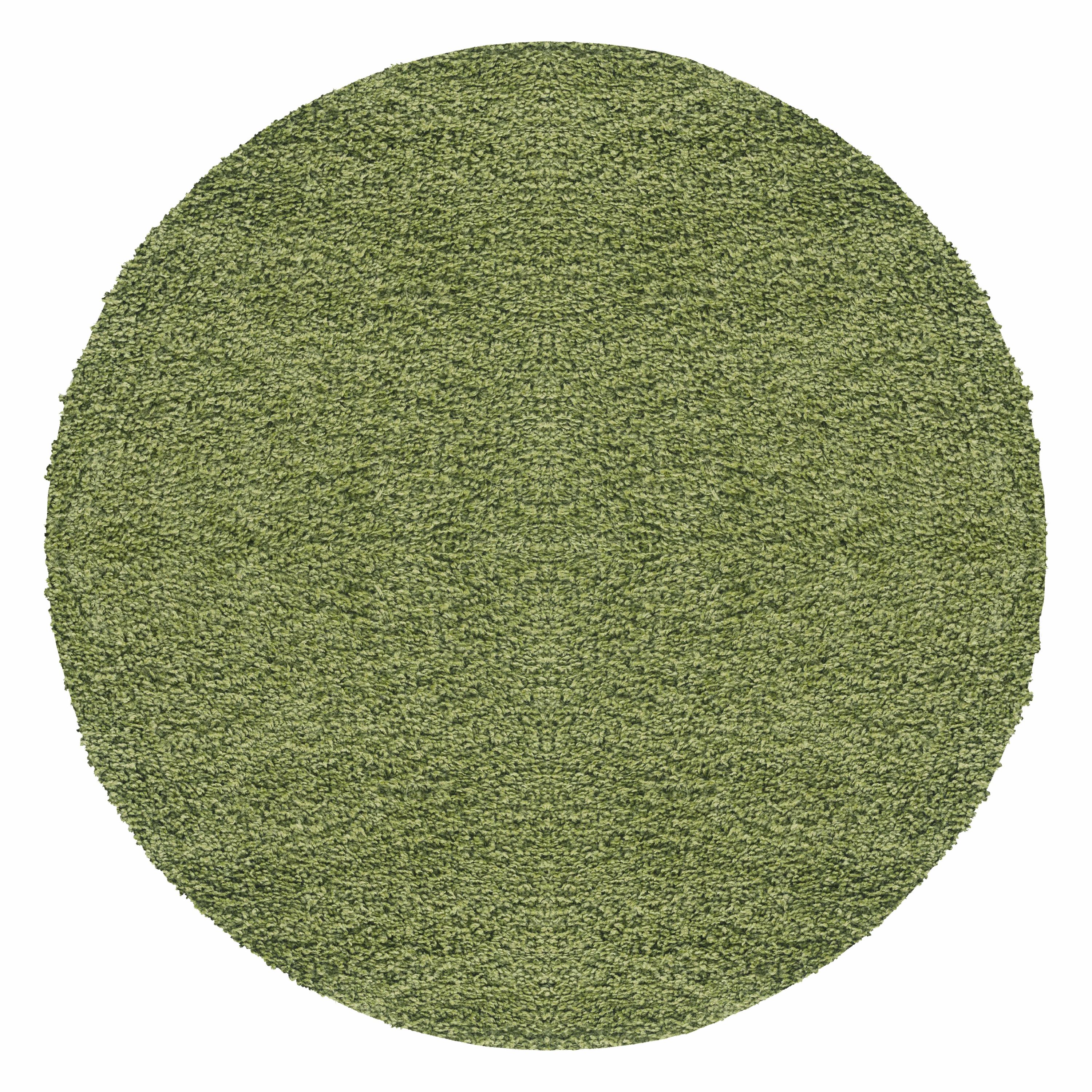 Tapis rond salon poils longs design uni poils longs shaggy moderne