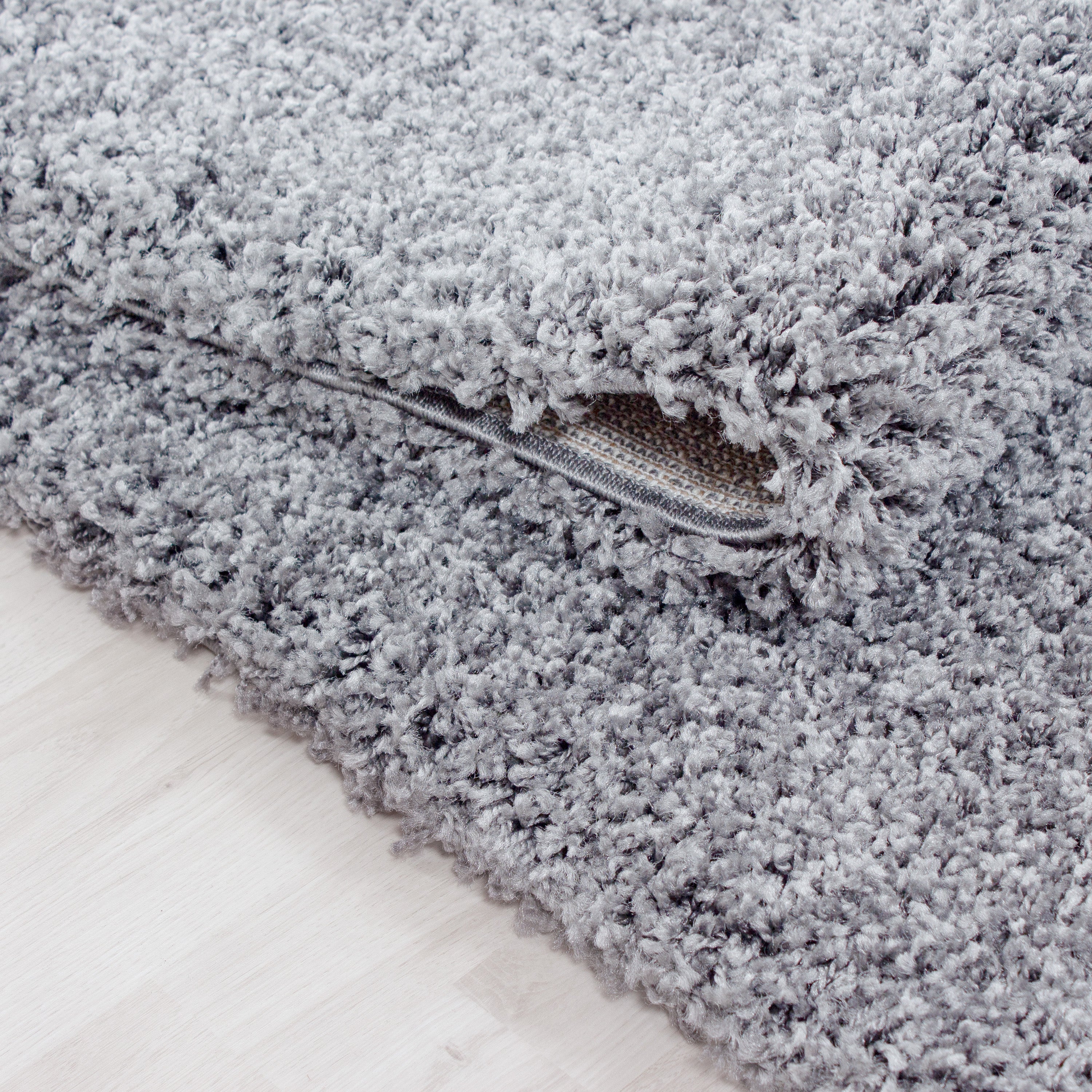 Hochflor Teppich Wohnzimmer Langflor Shaggy Teppich Einfarbig Design Flauschig