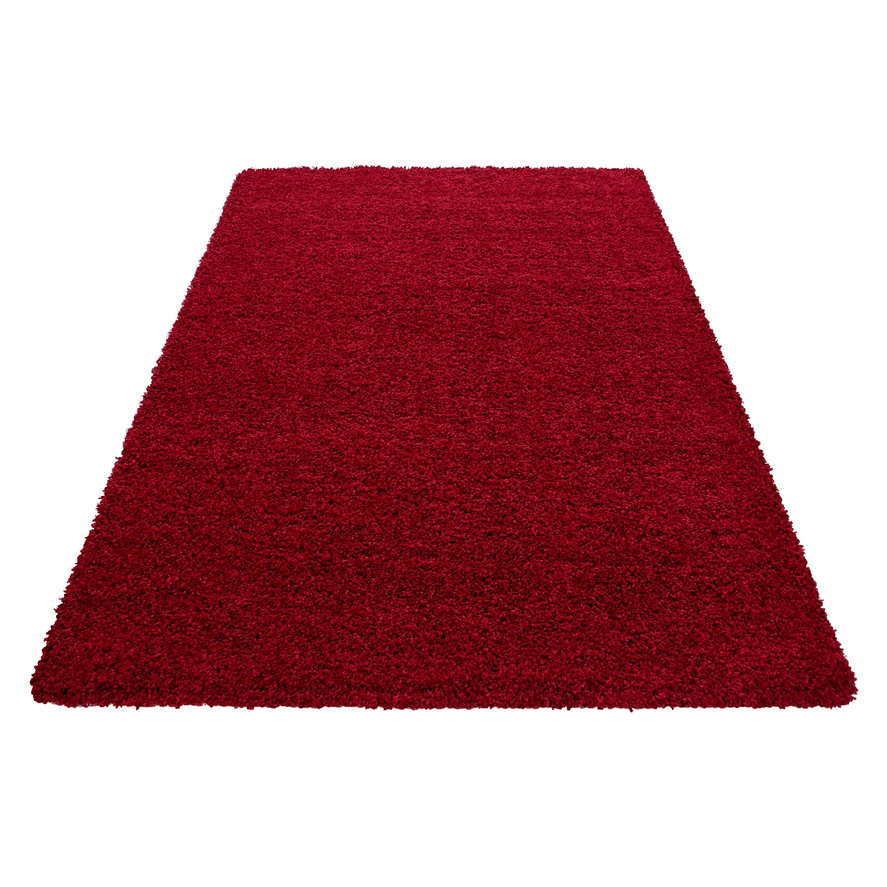Hochflor Teppich Wohnzimmer Langflor Shaggy Teppich Einfarbig Design Flauschig