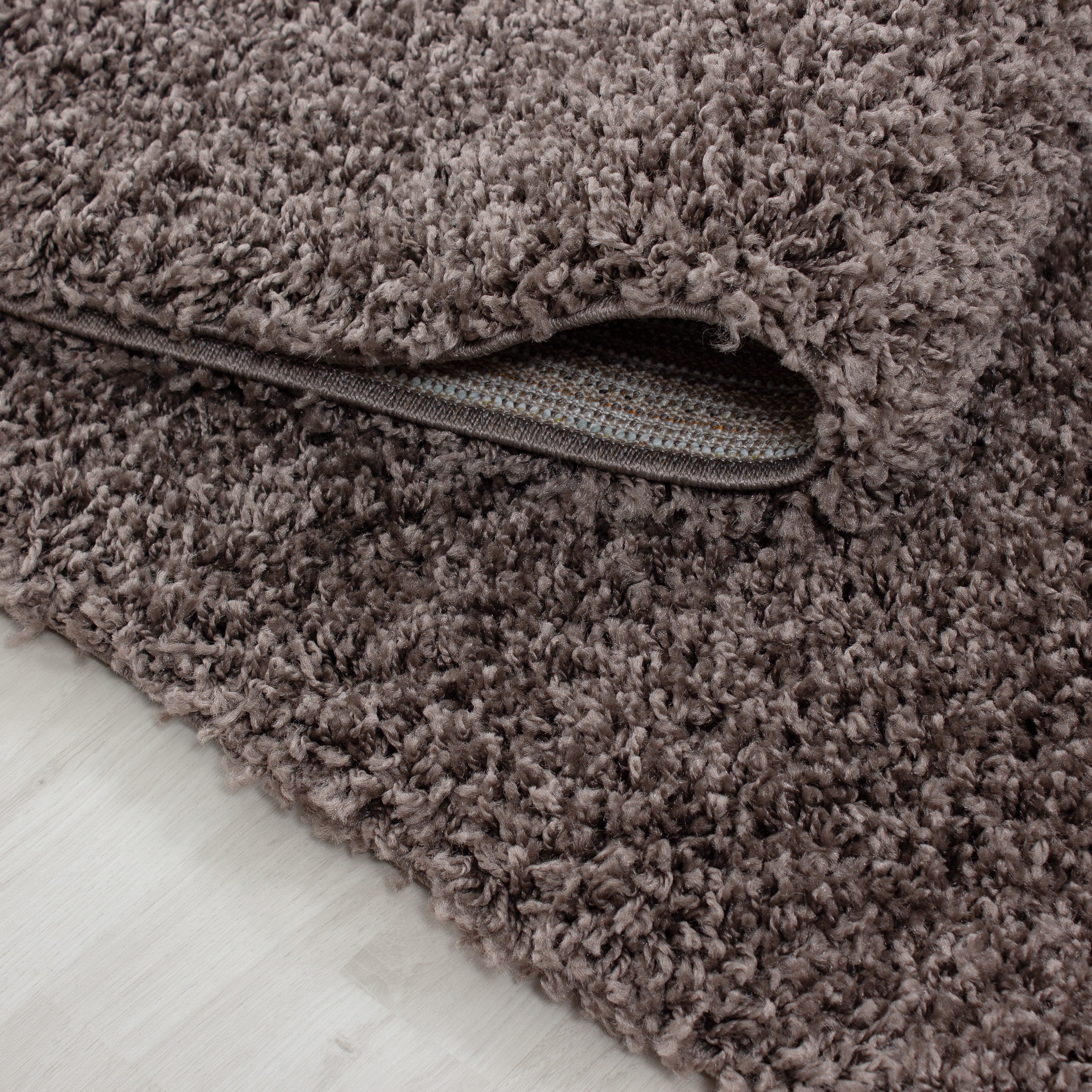 Hochflor Teppich Wohnzimmer Langflor Shaggy Teppich Einfarbig Design Flauschig