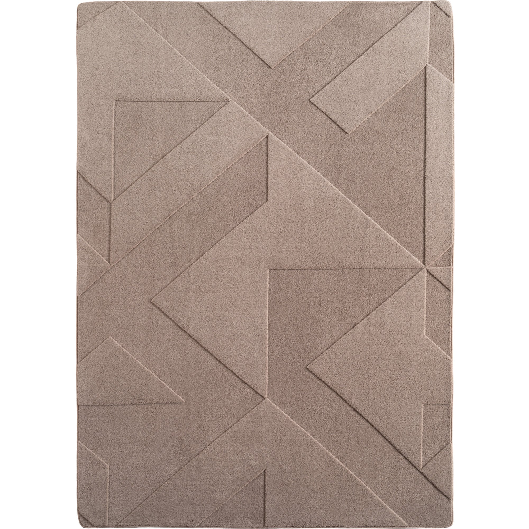 Boho Teppich mit Geometrischem Design Einfarbig Beige - Creme Waschbarer Teppich