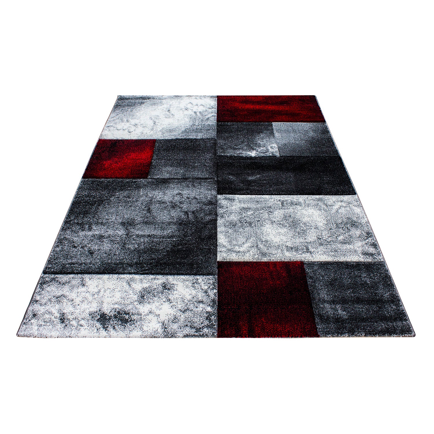 Designer Wohnzimmer Teppich Modern Design handgearbeiteter Konturenschnitt