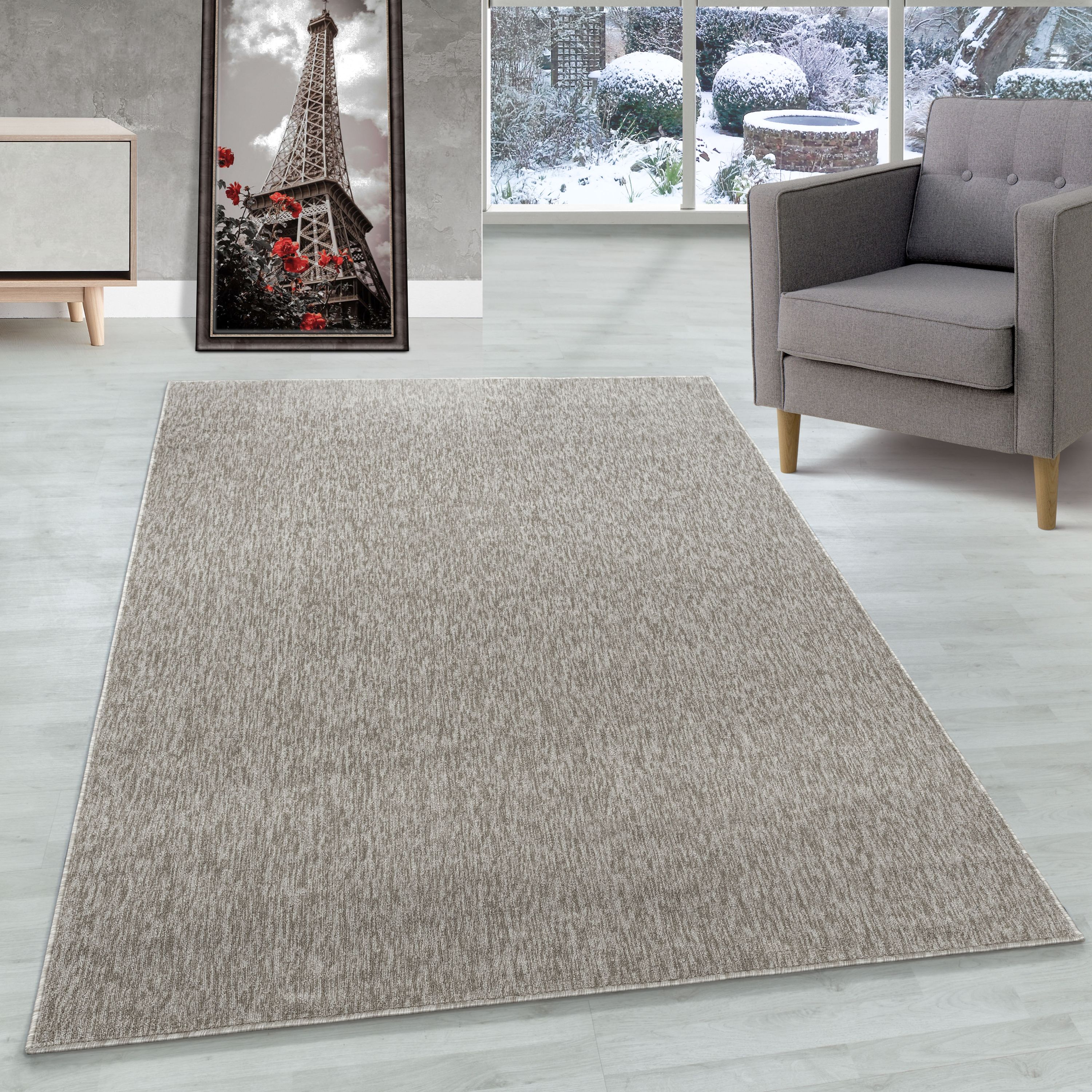 Modern short pile carpet flat weave loop carpet mottled carpet living room