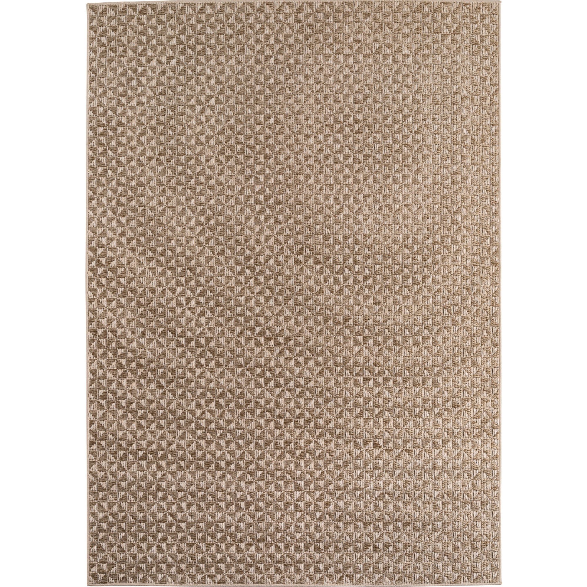Carpettex Outdoor Teppich Wetterfest Küche Balkon & Wohnzimmer Boho Stil Beige-3
