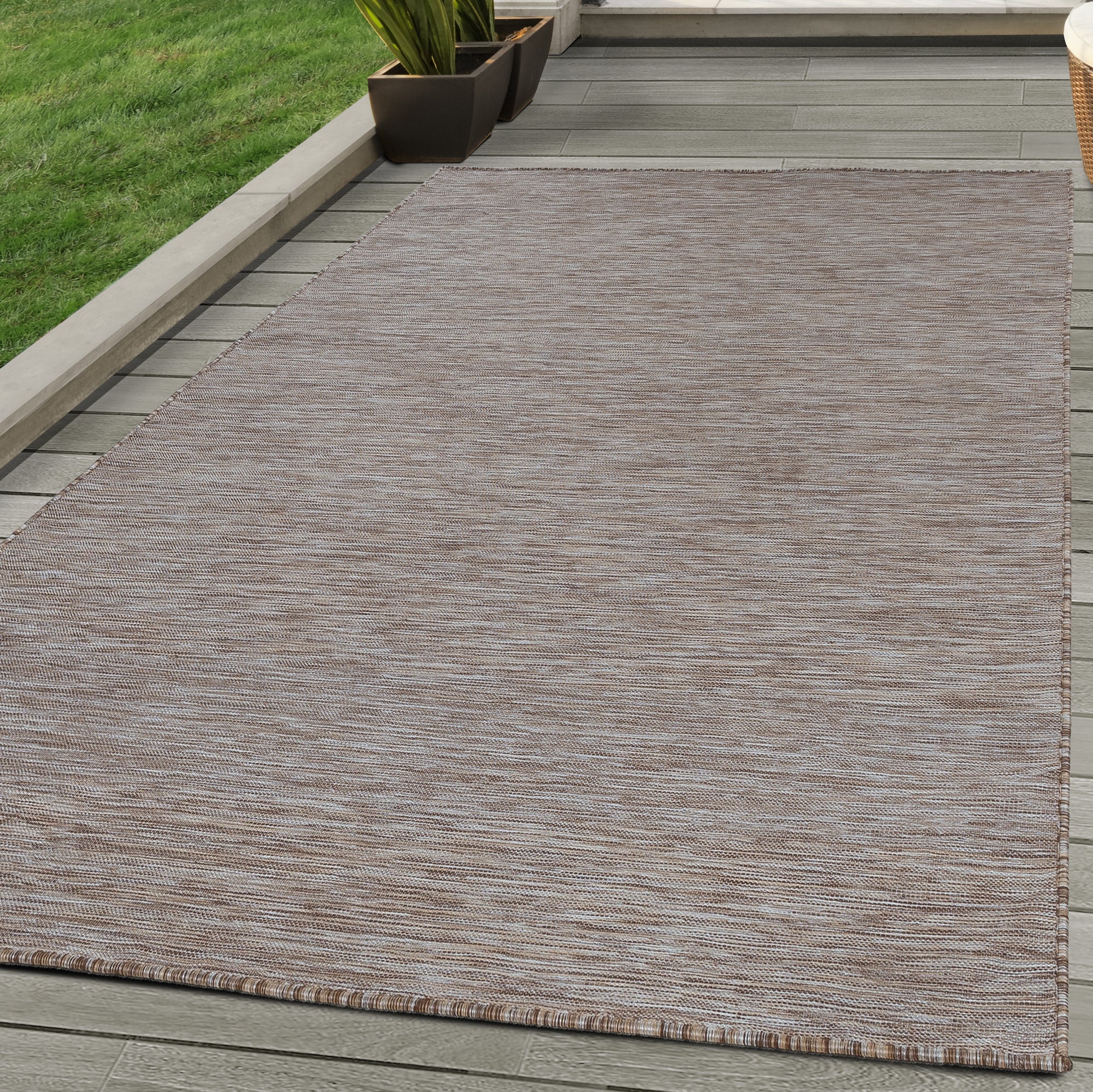 In-& Outdoor Teppich Einfarbig Modern Küche Balkon Terrasse Wohnzimmer Teppich