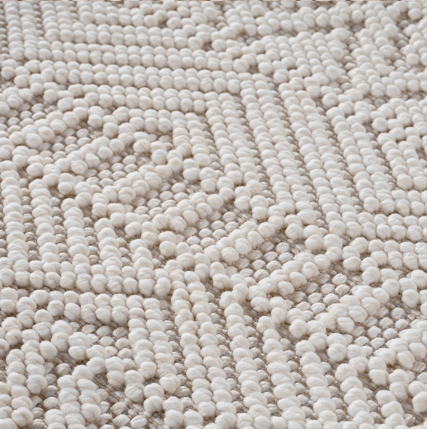 Carpettex Teppich Einfarbig Bouclé Skandi Stil Pflegeleicht Wohnzimmer Esszimmer