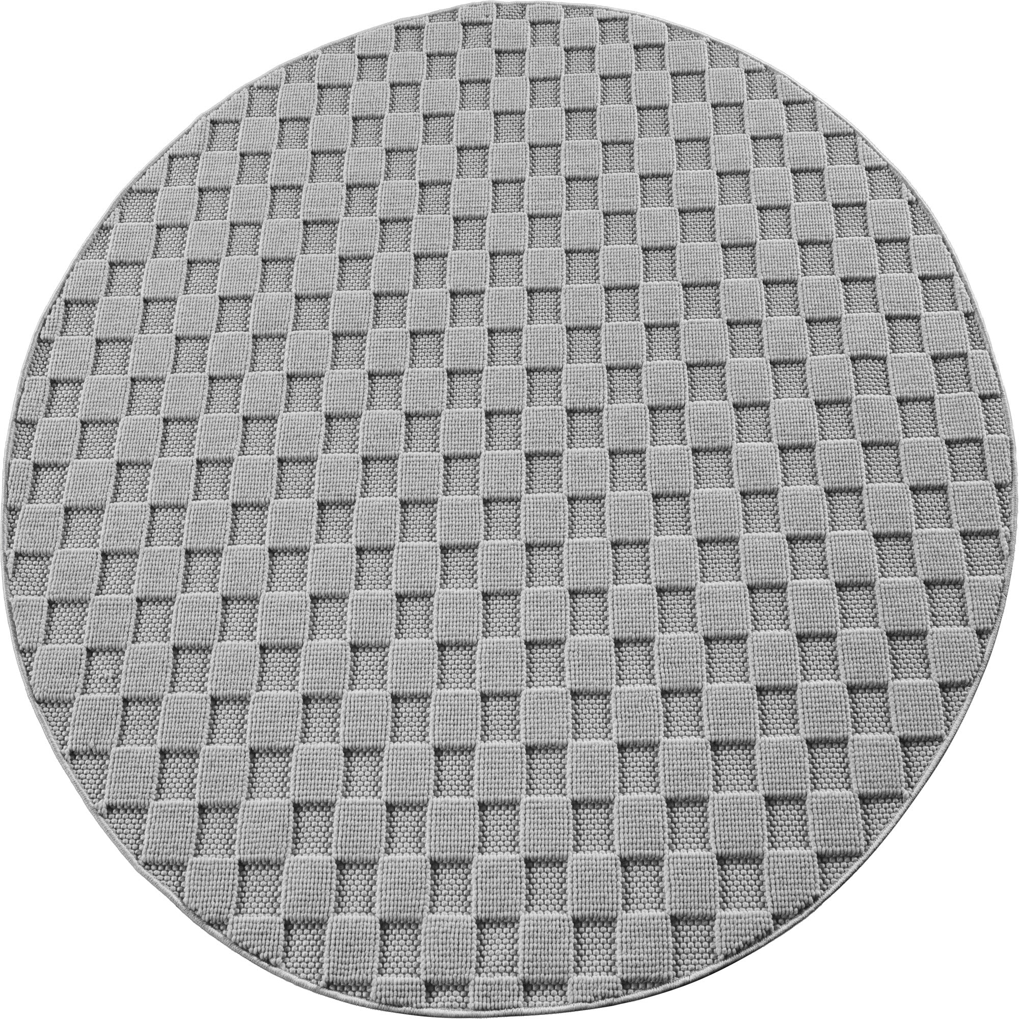 Carpettex Teppich Einfarbig Bouclé Karo Stil Pflegeleicht Wohnzimmer Esszimmer