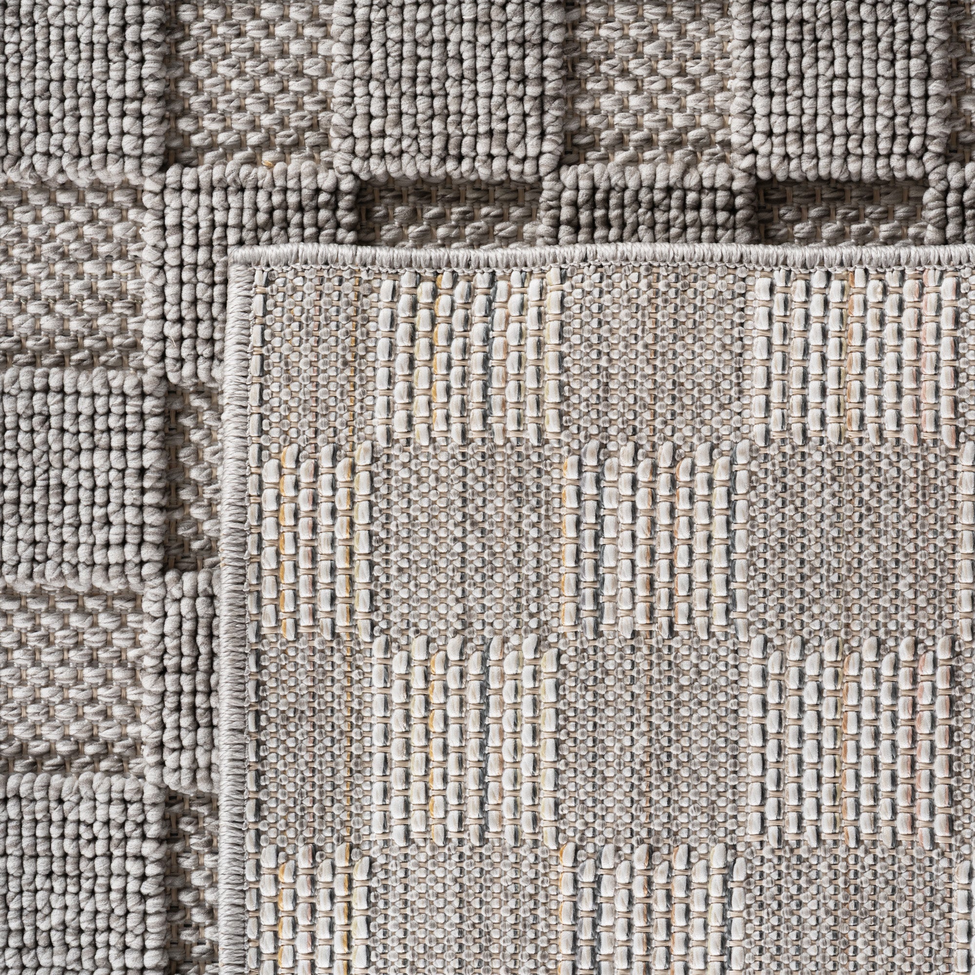 Carpettex Teppich Einfarbig Bouclé Karo Stil Pflegeleicht Wohnzimmer Esszimmer