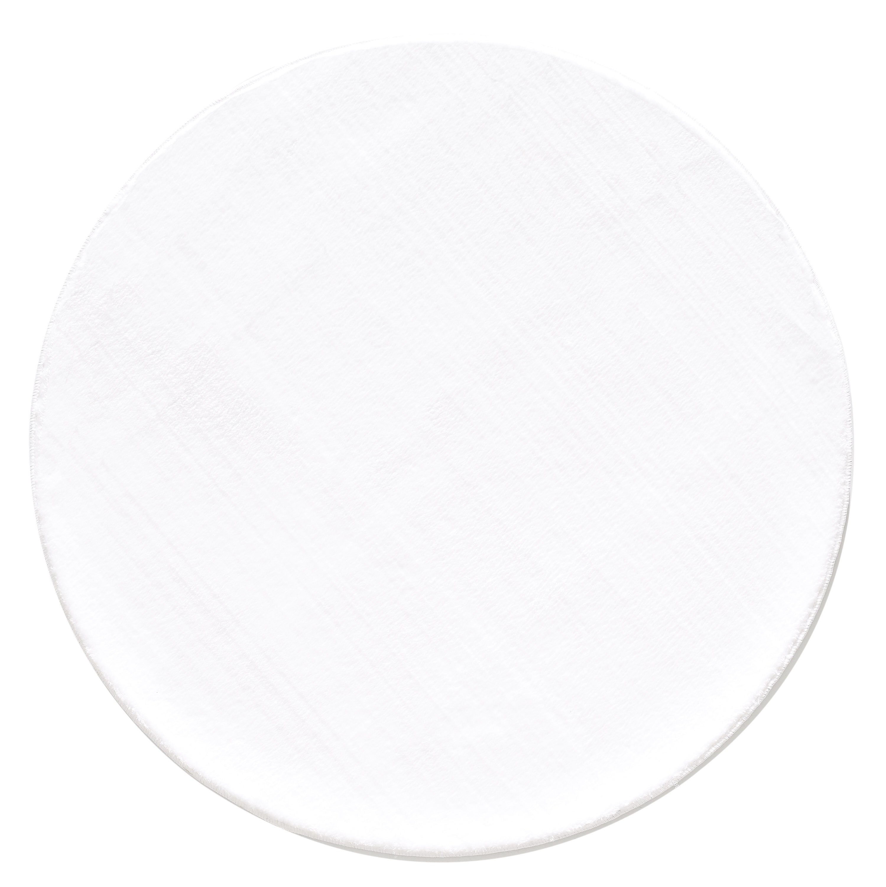 Waschbarer Teppich Wohnzimmer Einfarbig Kunstfell Hochflor Super Weich Felloptik