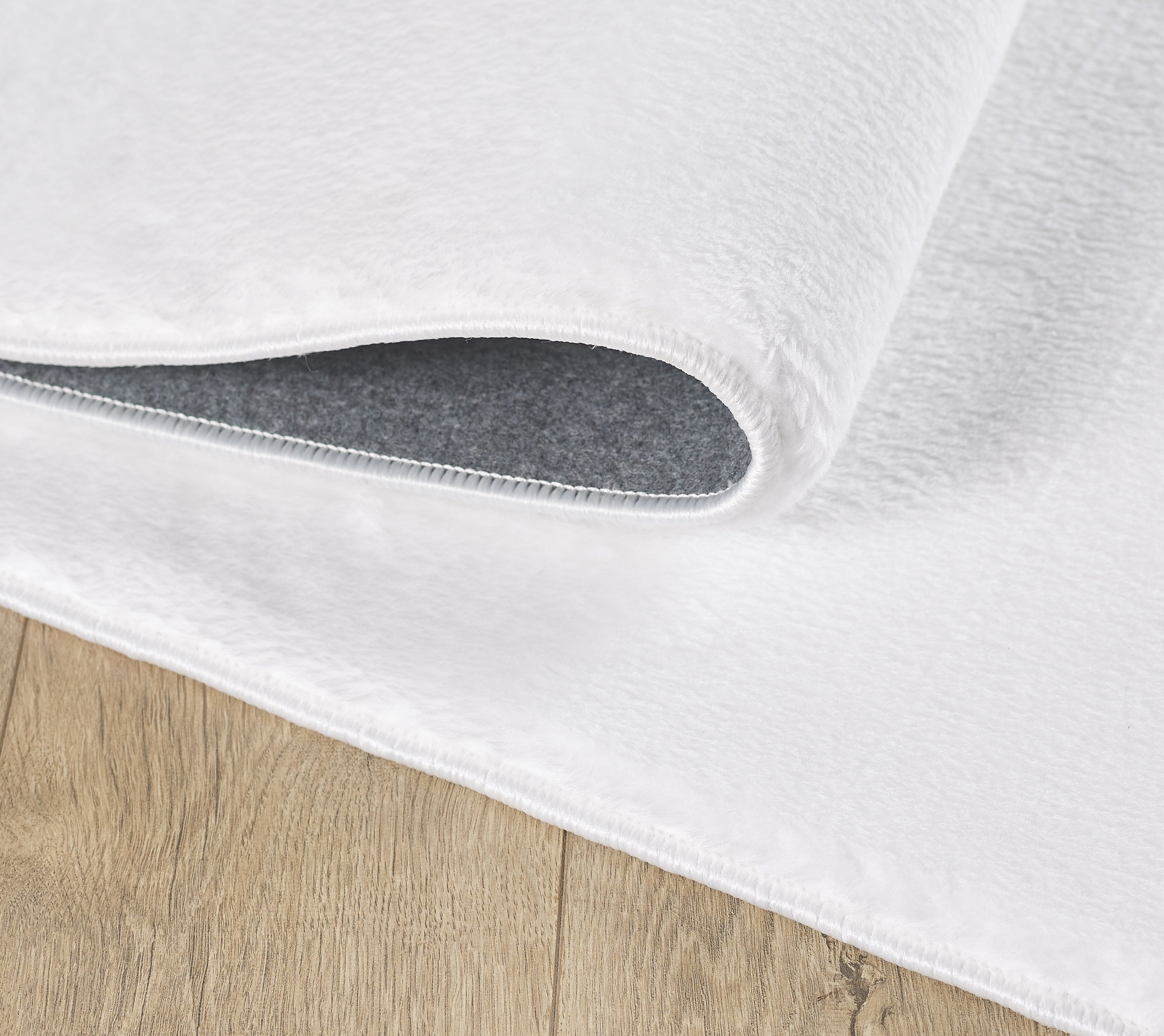Waschbarer Teppich Wohnzimmer Einfarbig Kunstfell Hochflor Super Weich Felloptik