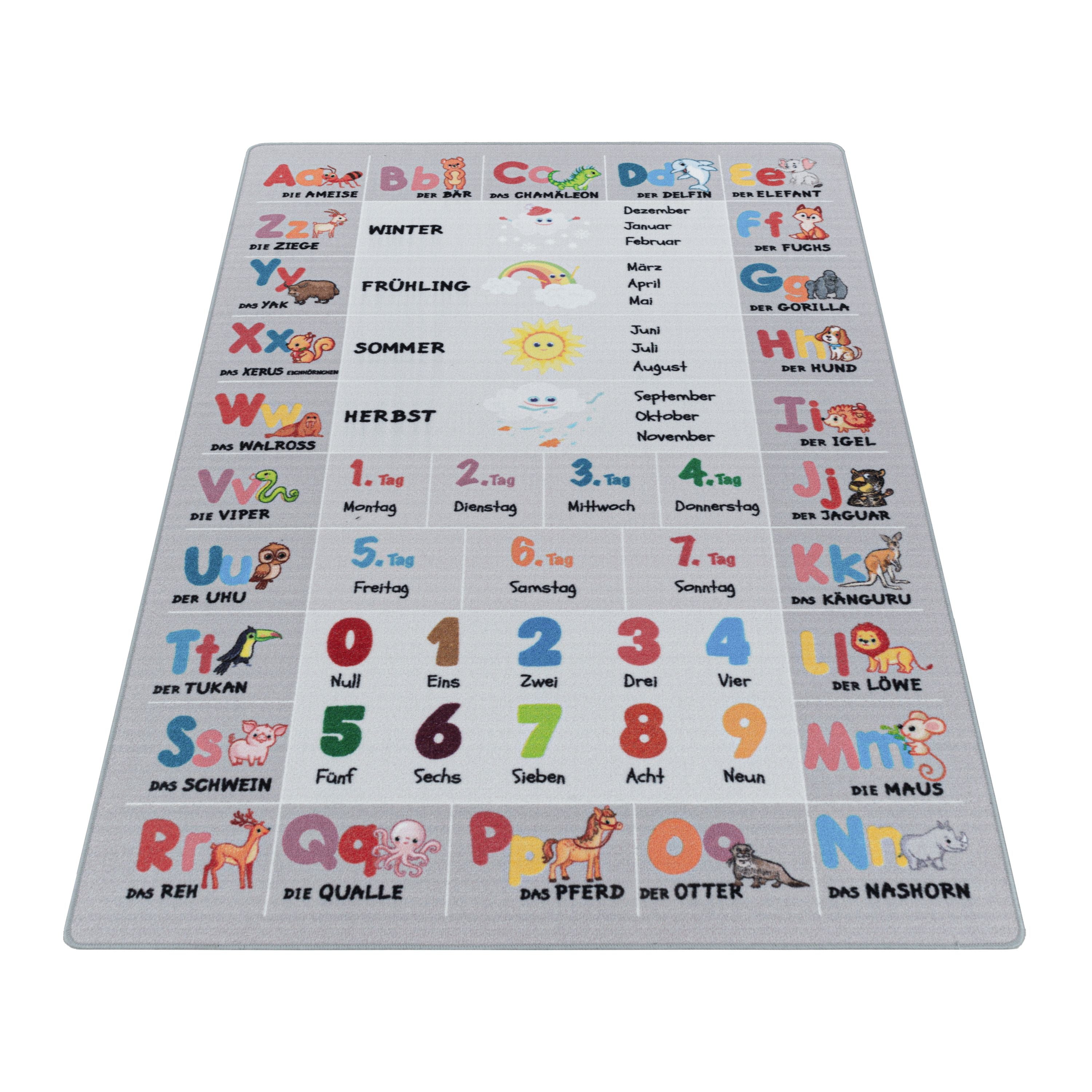 Children's carpet boys or girls alphabet letters play mat non-slip