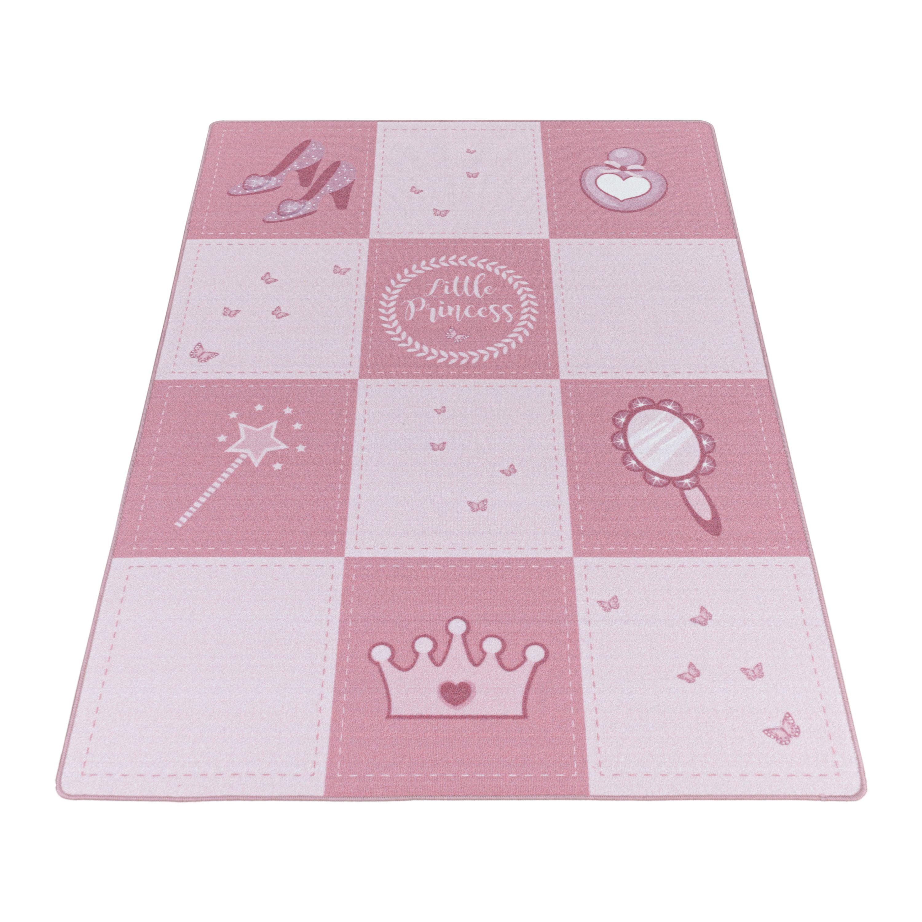 Children's Rug Girls Princess Design Play Mat Non-Slip Washable