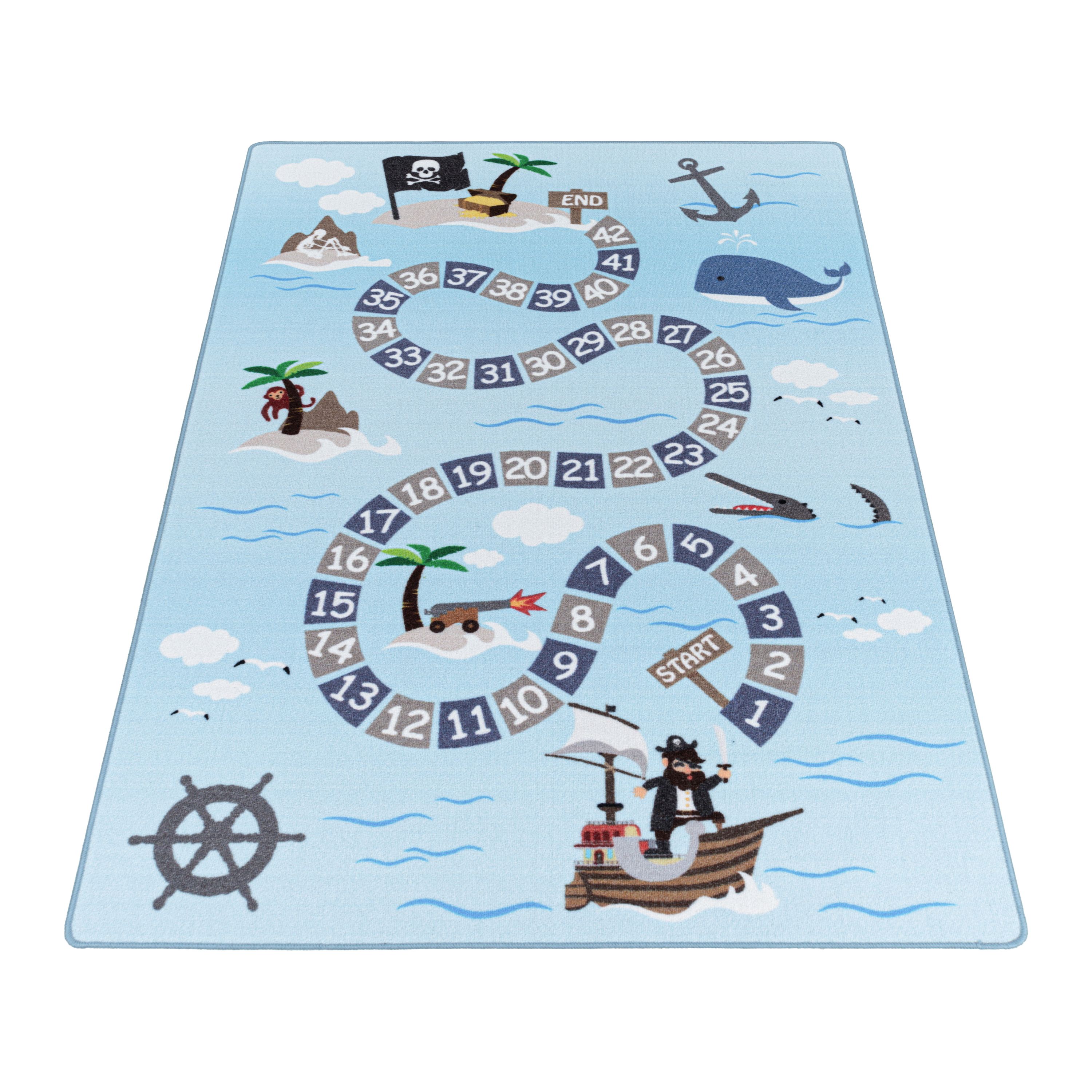 Children's carpet boys pirate design carpet children's room play mat non-slip