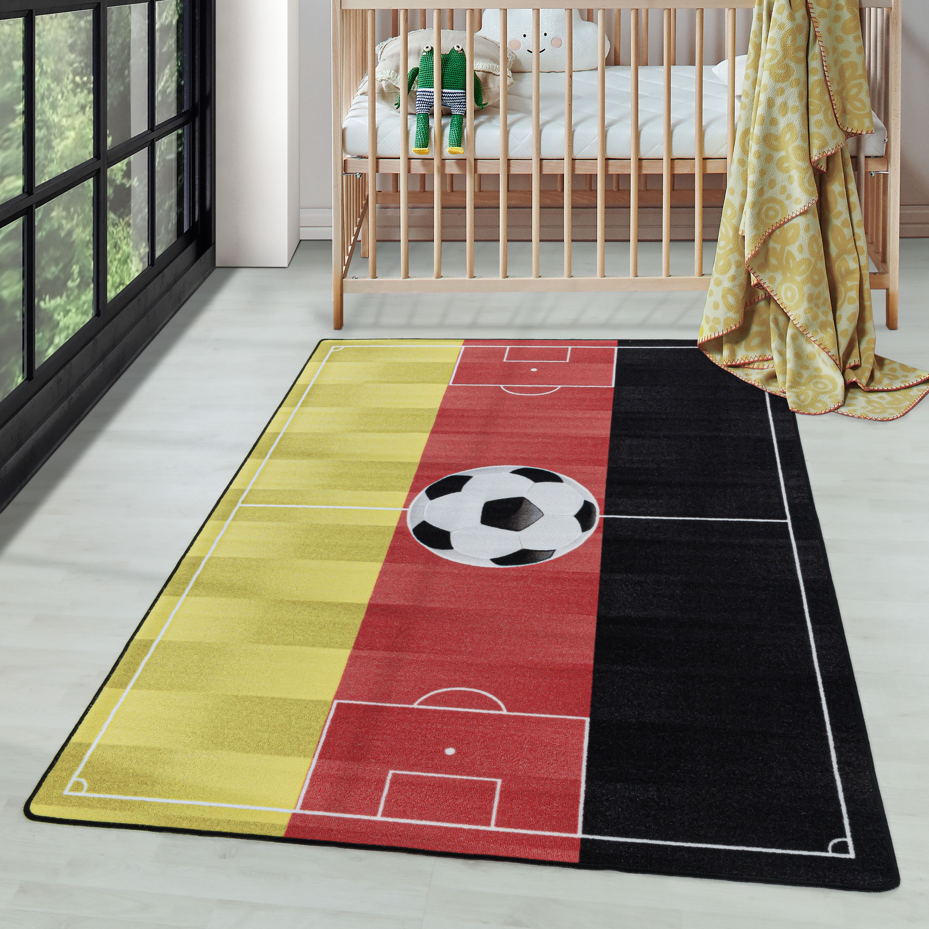 Tapis enfant tapis de stade de football pour garçons tapis de jeu pour chambre d'enfant antidérapant