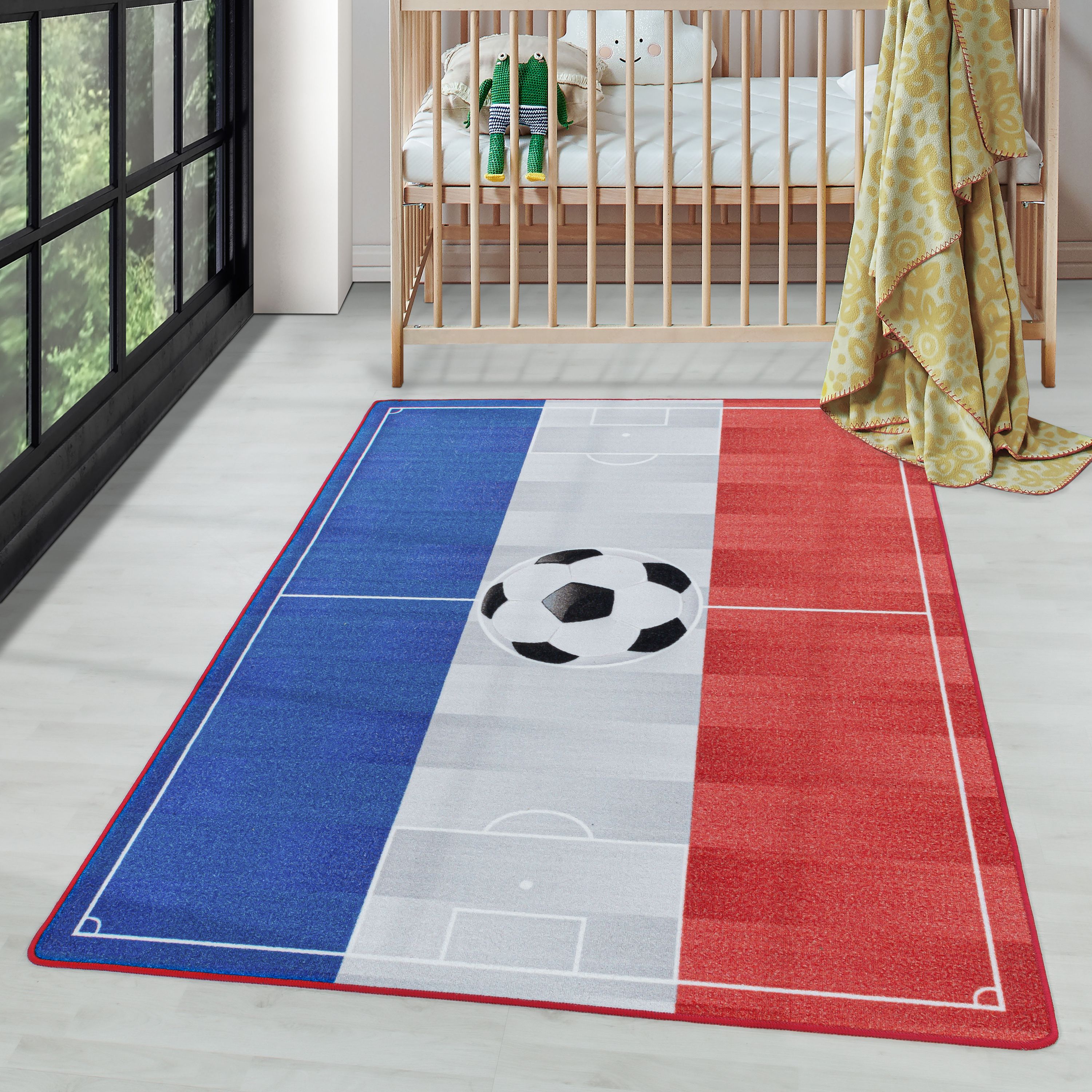 Tapis enfant tapis de stade de football pour garçons tapis de jeu pour chambre d'enfant antidérapant