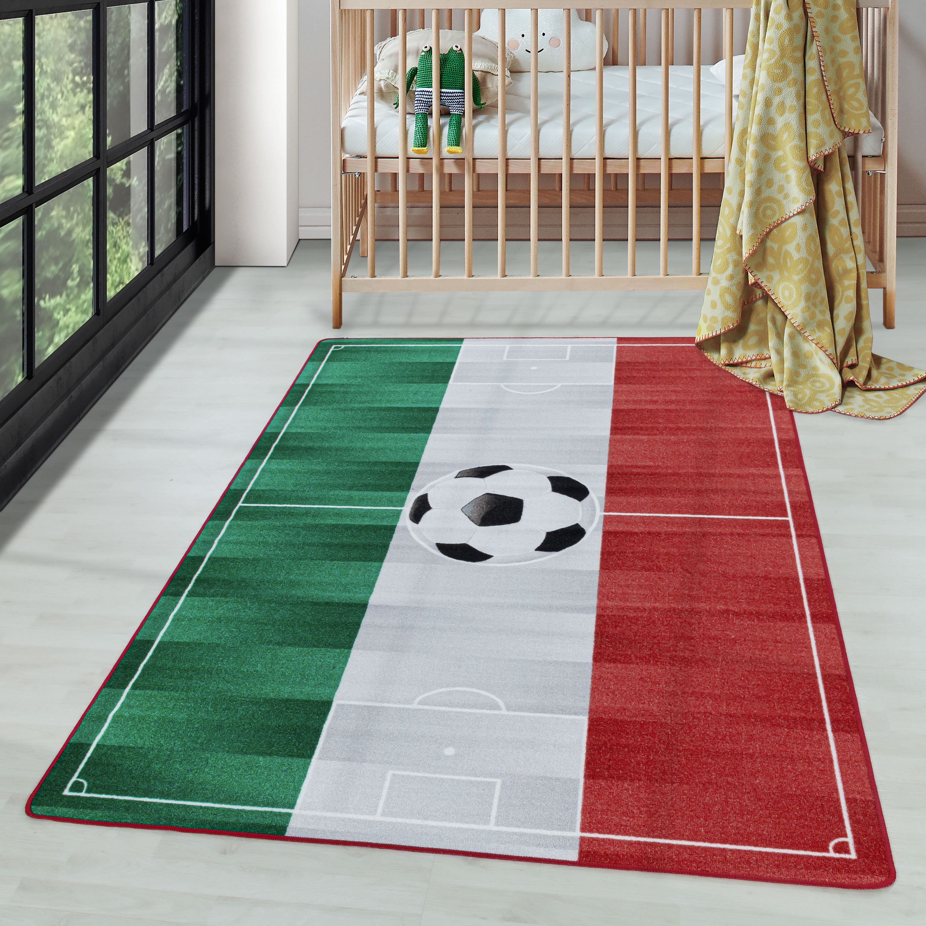 Tapis enfant tapis de stade de football pour garçons tapis de jeu pour chambre d'enfant antidérapant