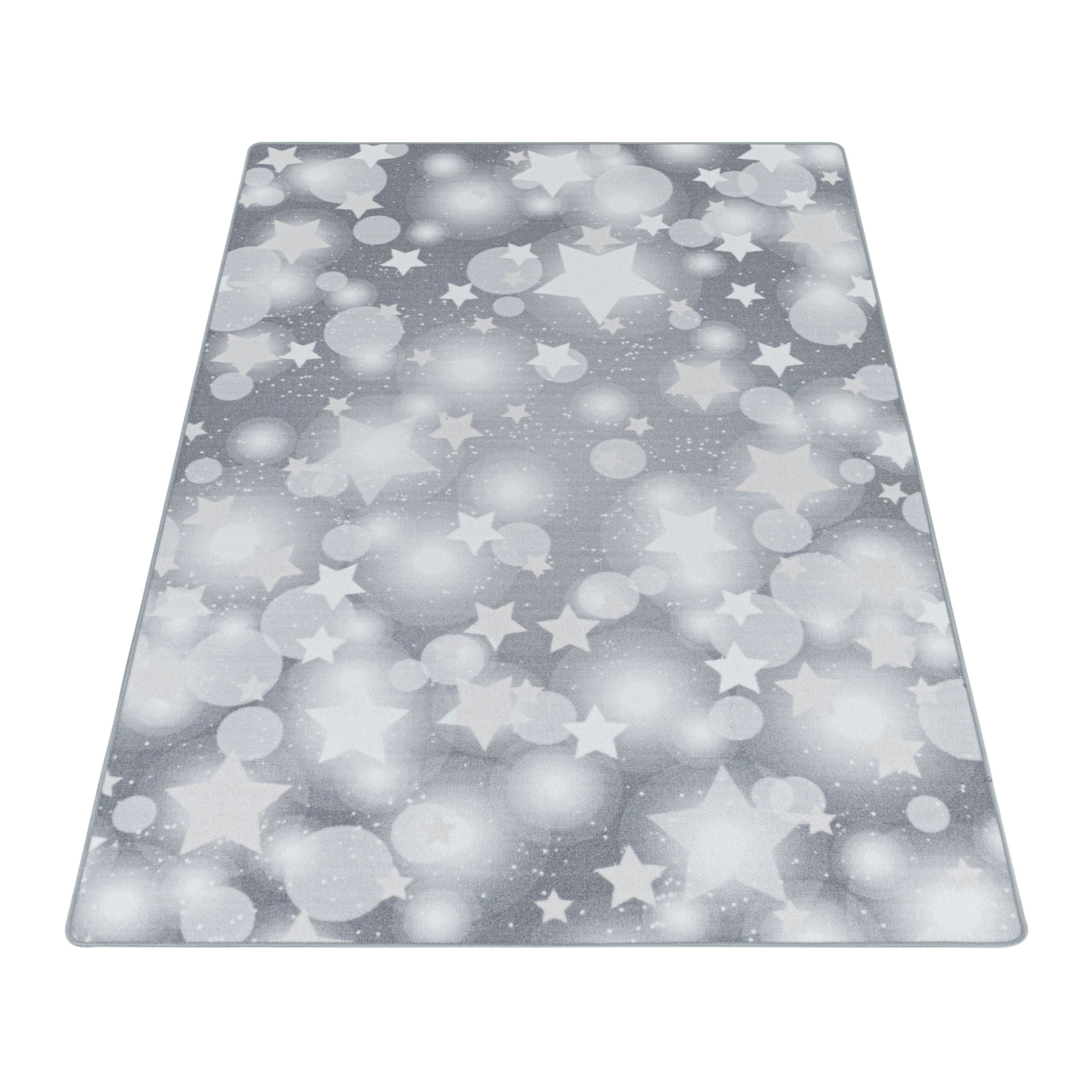 Tapis enfant filles tapis design étoile tapis de jeu chambre enfant antidérapant