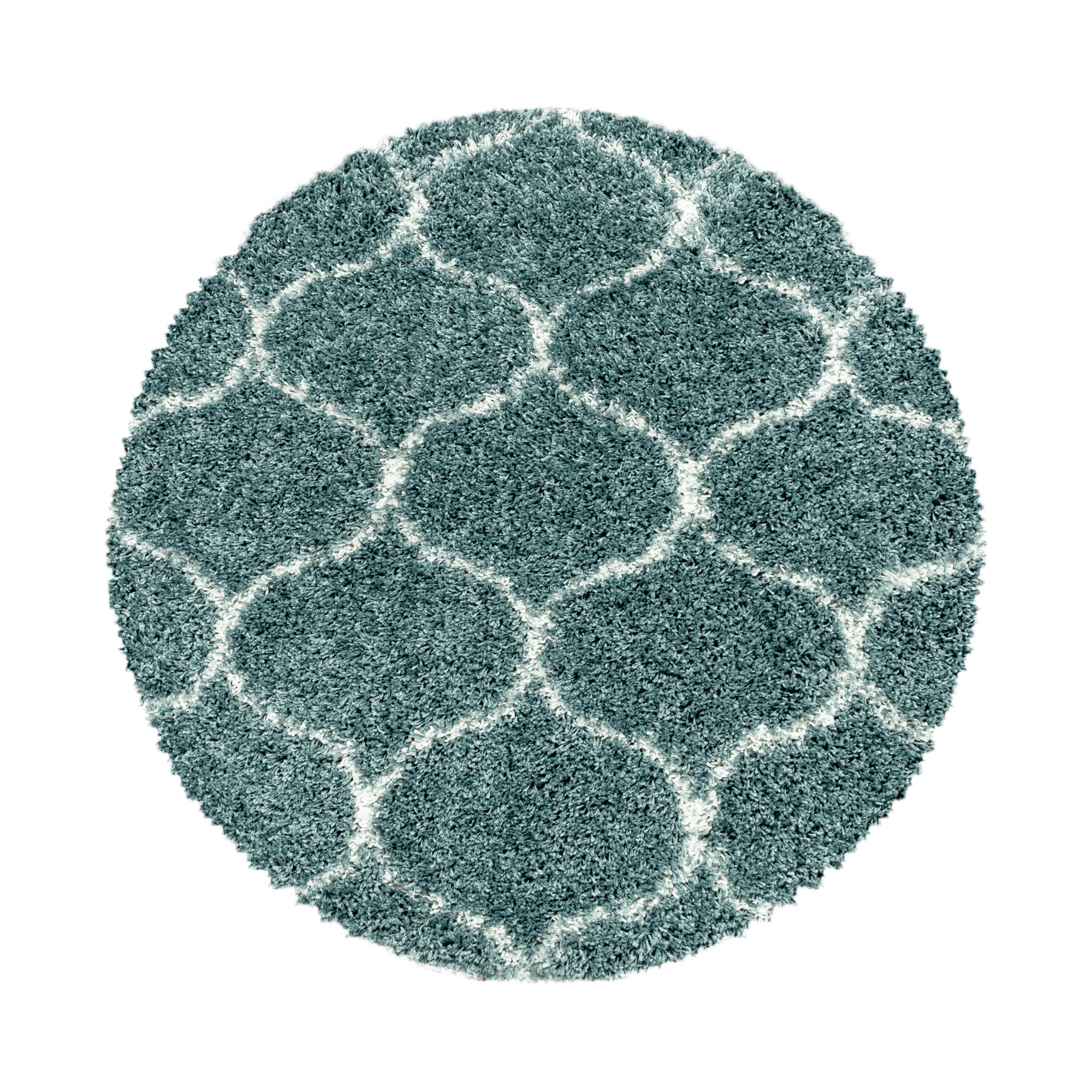 Hochflor Shaggy Teppich Wohnzimmer Skandinavisch Design Langflor flauschig weich