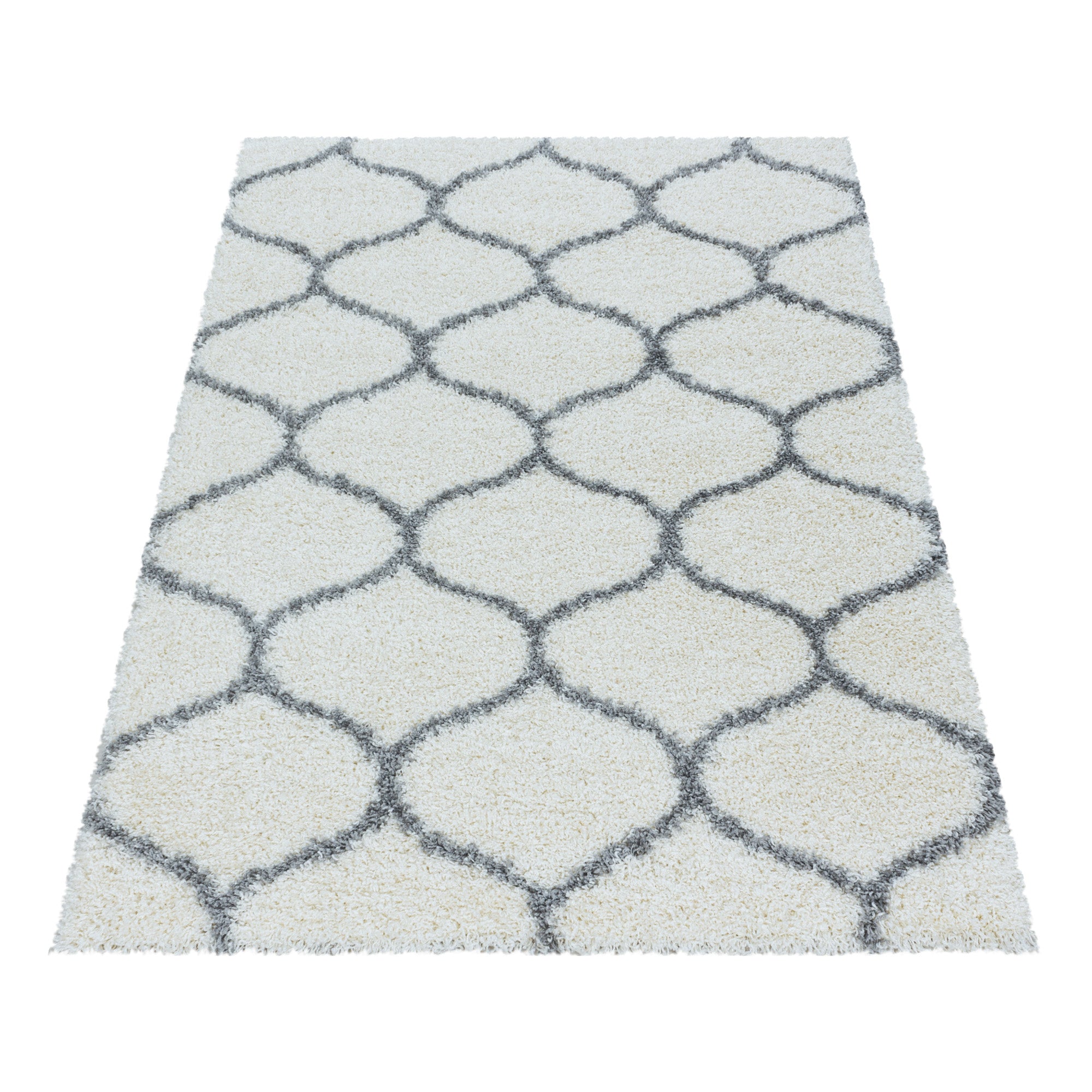 Tapis shaggy à poils longs salon design scandinave poils longs moelleux doux