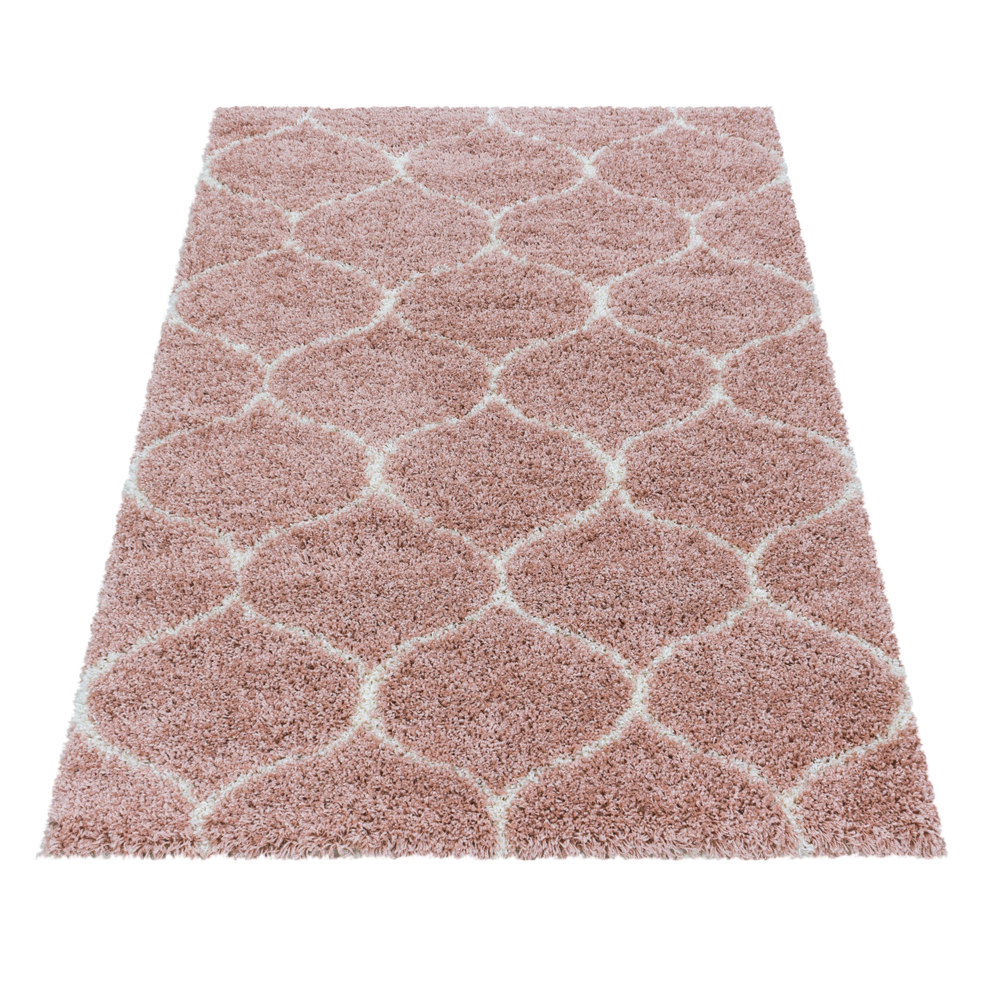 Tapis salon poils longs shaggy design scandinave poils longs moelleux doux