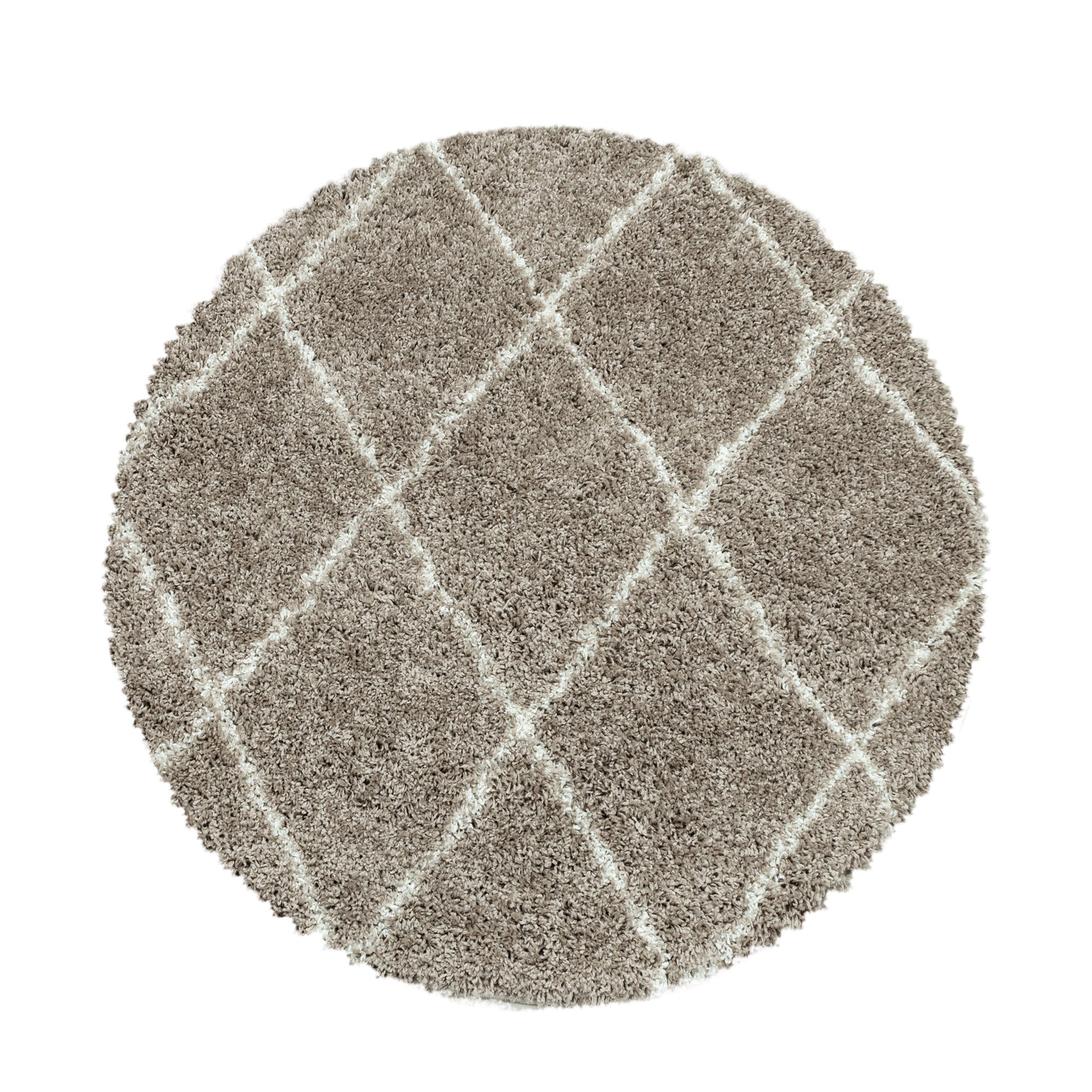 Deep pile carpet Scandinavian diamond design shaggy carpet living room