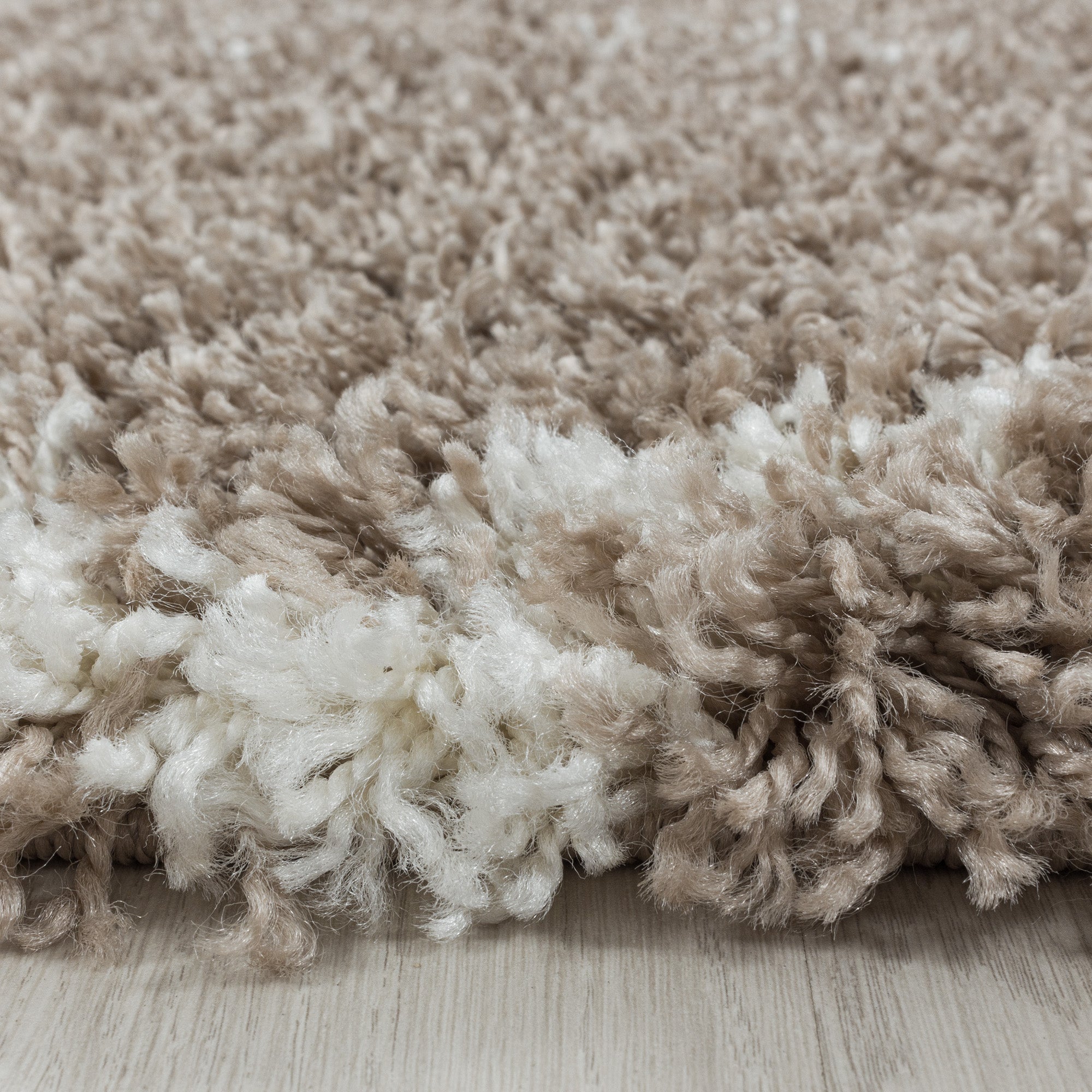 Runder Hochflor Teppich Skandinavische Rauten Design Shaggy Teppich Wohnzimmer