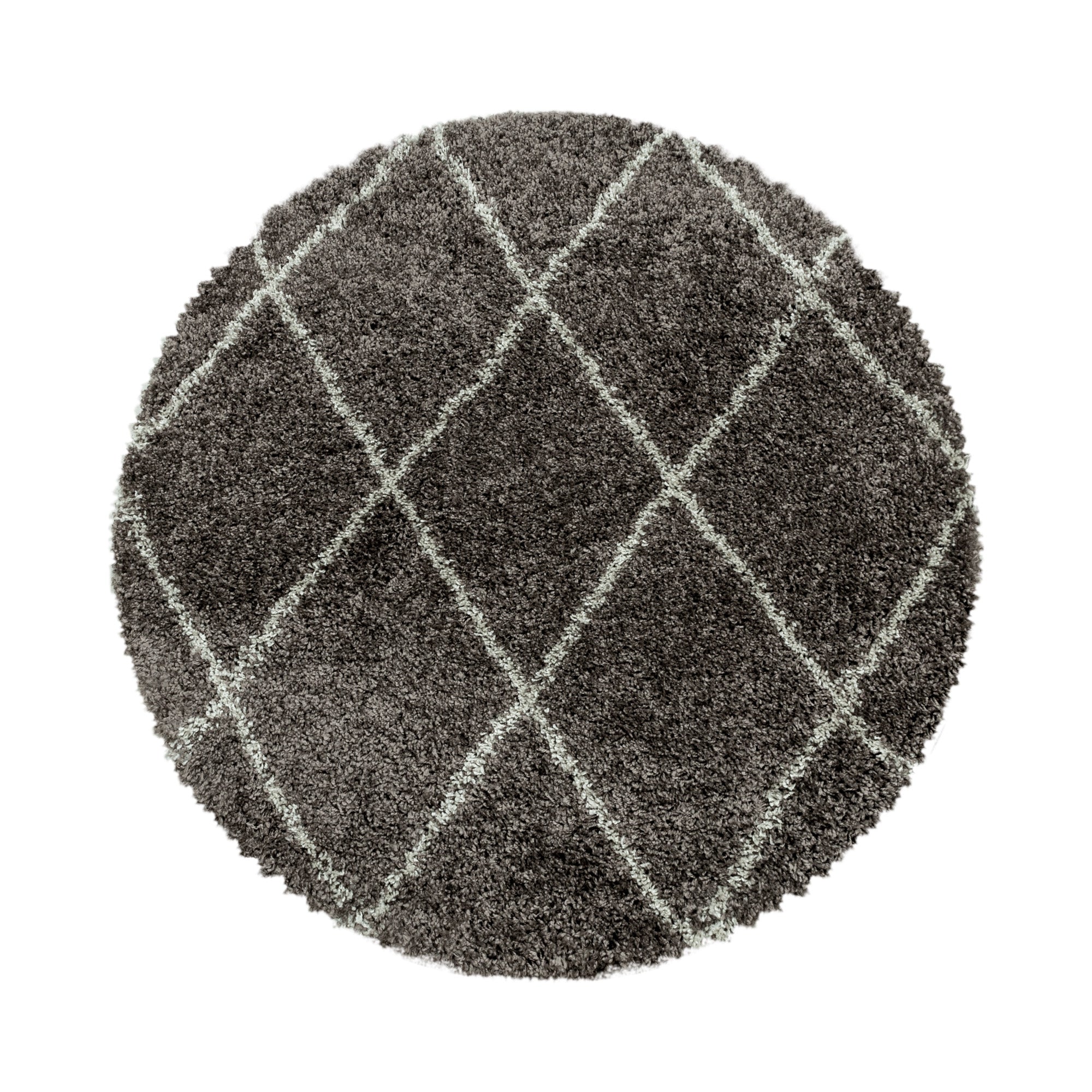 Deep pile carpet Scandinavian diamond design shaggy carpet living room