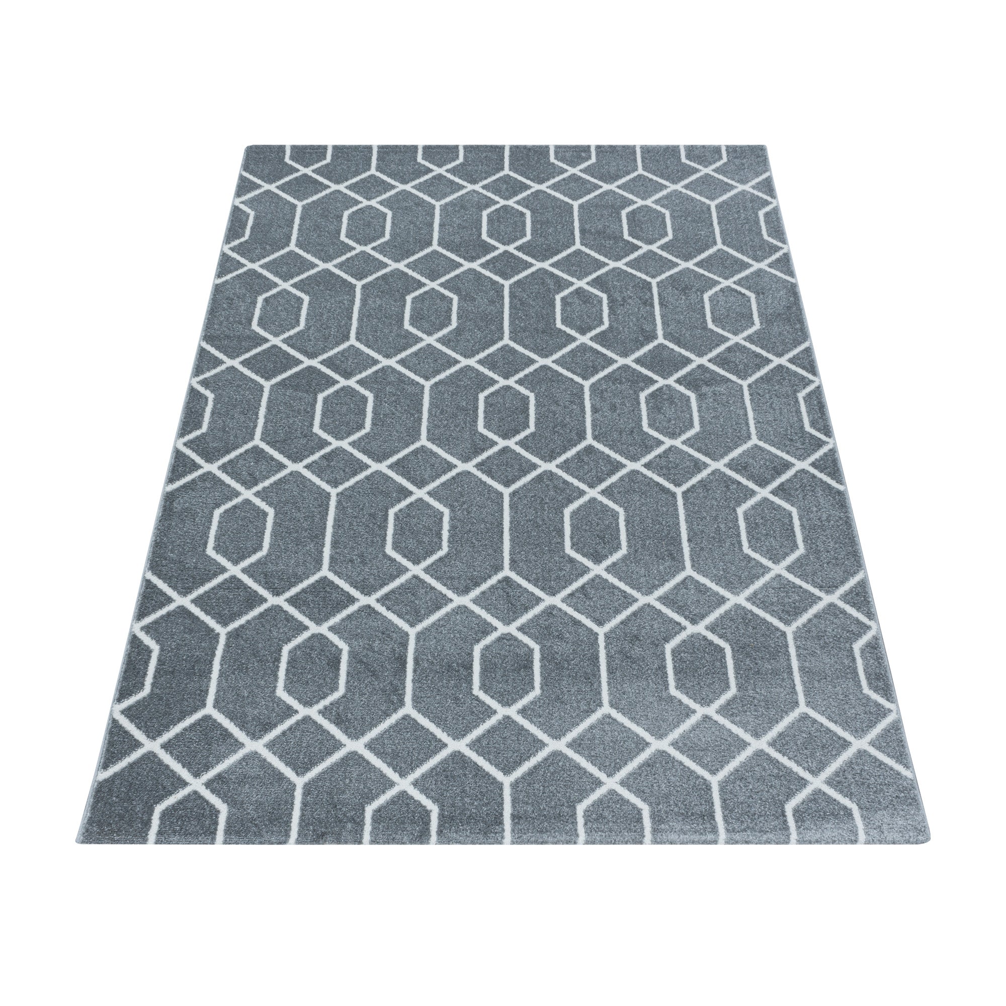Designer Kurzflor Teppich Geometrisches Design Pflegeleicht Teppich Wohnzimmer