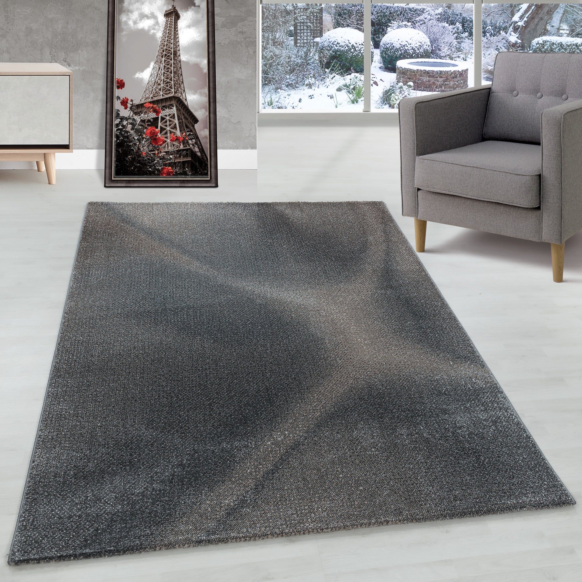Designer Kurzflor Teppich Abstrakt Design Pflegeleicht Modern Teppich Wohnzimmer
