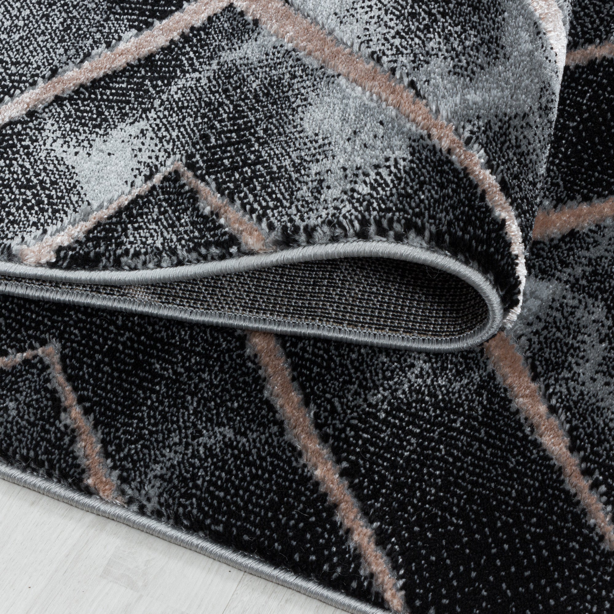 Teppich Wohnzimmer Rauten Design Teppich Marmor Optik Skandinavische Stil