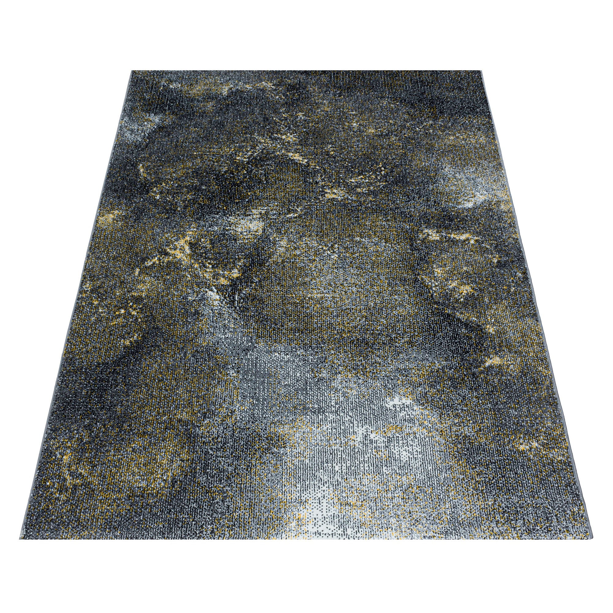Tapis de salon design moderne, doux, à poils courts, design ombré, robuste