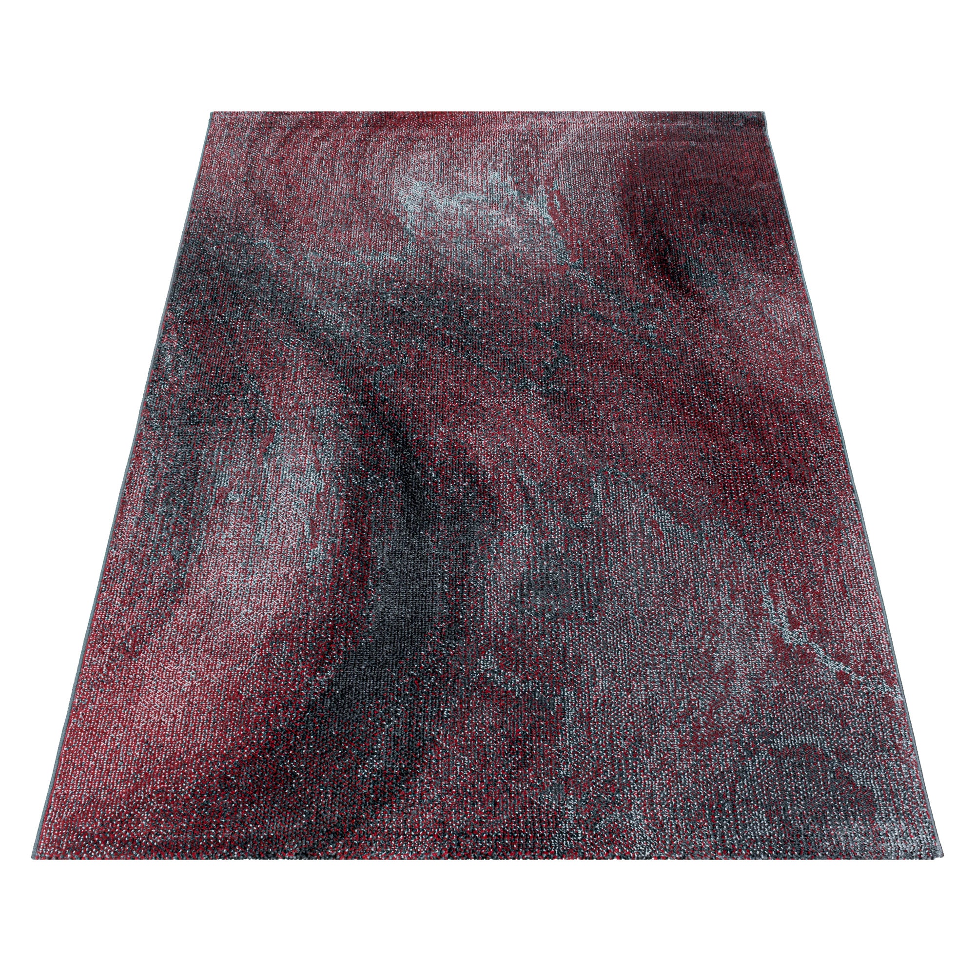 Modern Designer Wohnzimmer Teppich Weich Kurzflor Abstrakt Wellen Design Robust