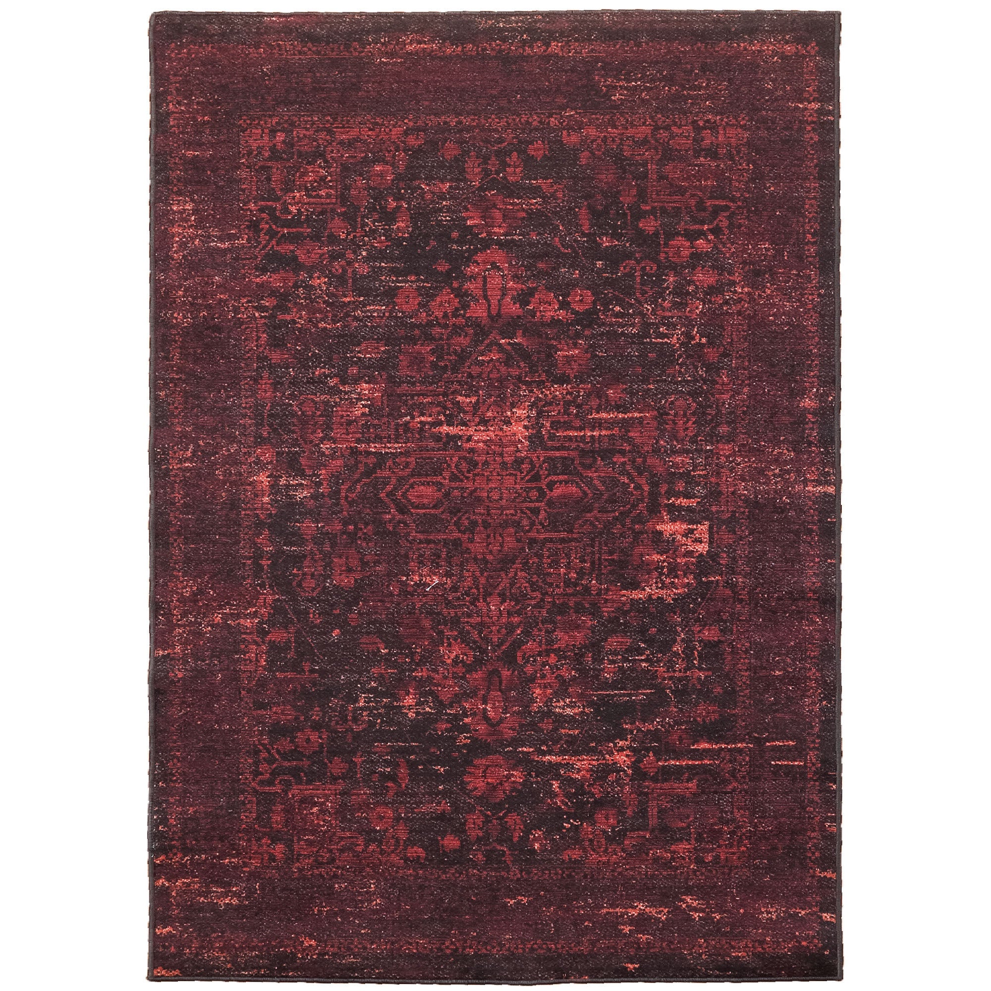 Waschbarer Teppich Wohnzimmer Flachgewebe Robust Orientalisch Design Rutschfest